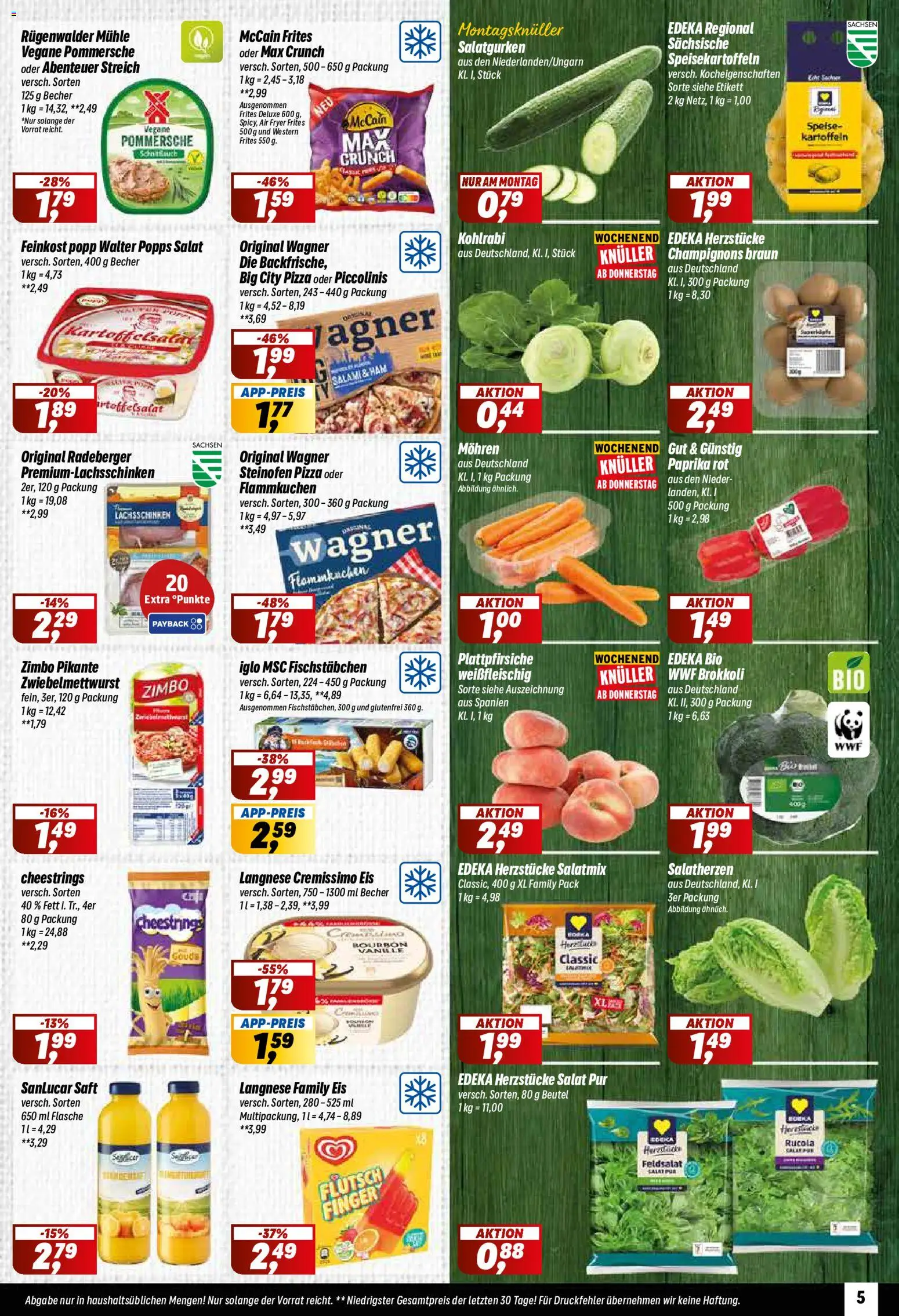 Simmel Prospekt – gültig ab 07.09.2026 | Seite: 5 | Produkte: Champignons, Paprika, Bourbon, Eis