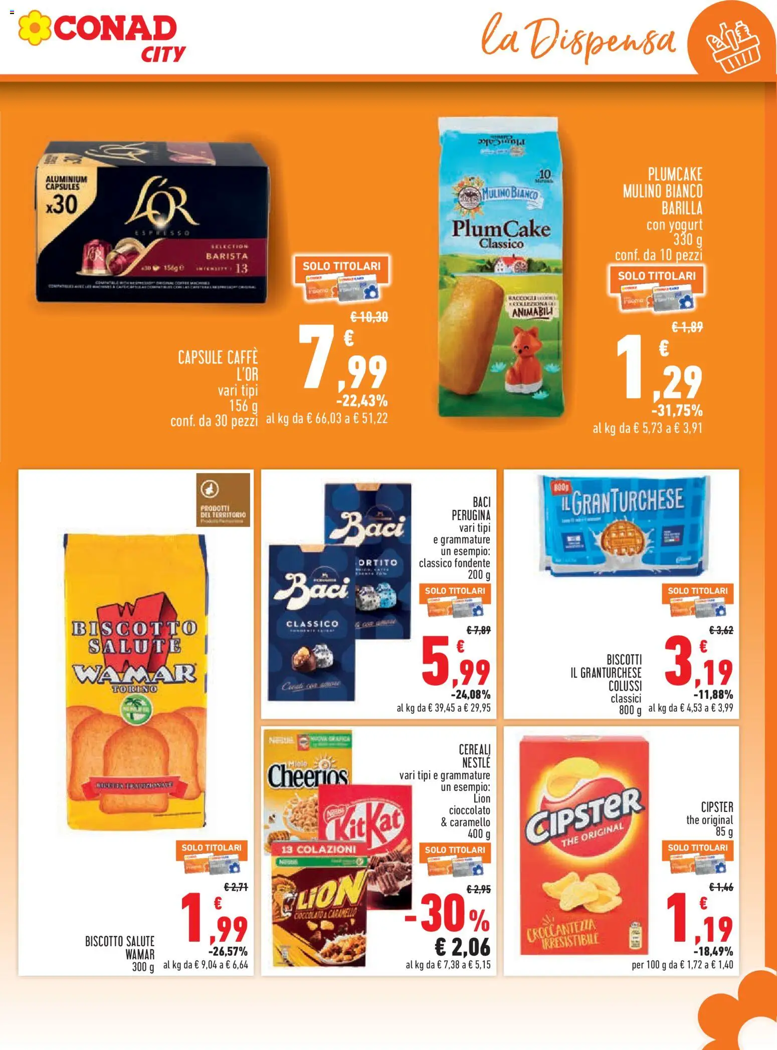 Volantino Conad del 22/10/2026 | Pagina: 13 | Prodotti: Yogurt, Biscotti, Barilla, The