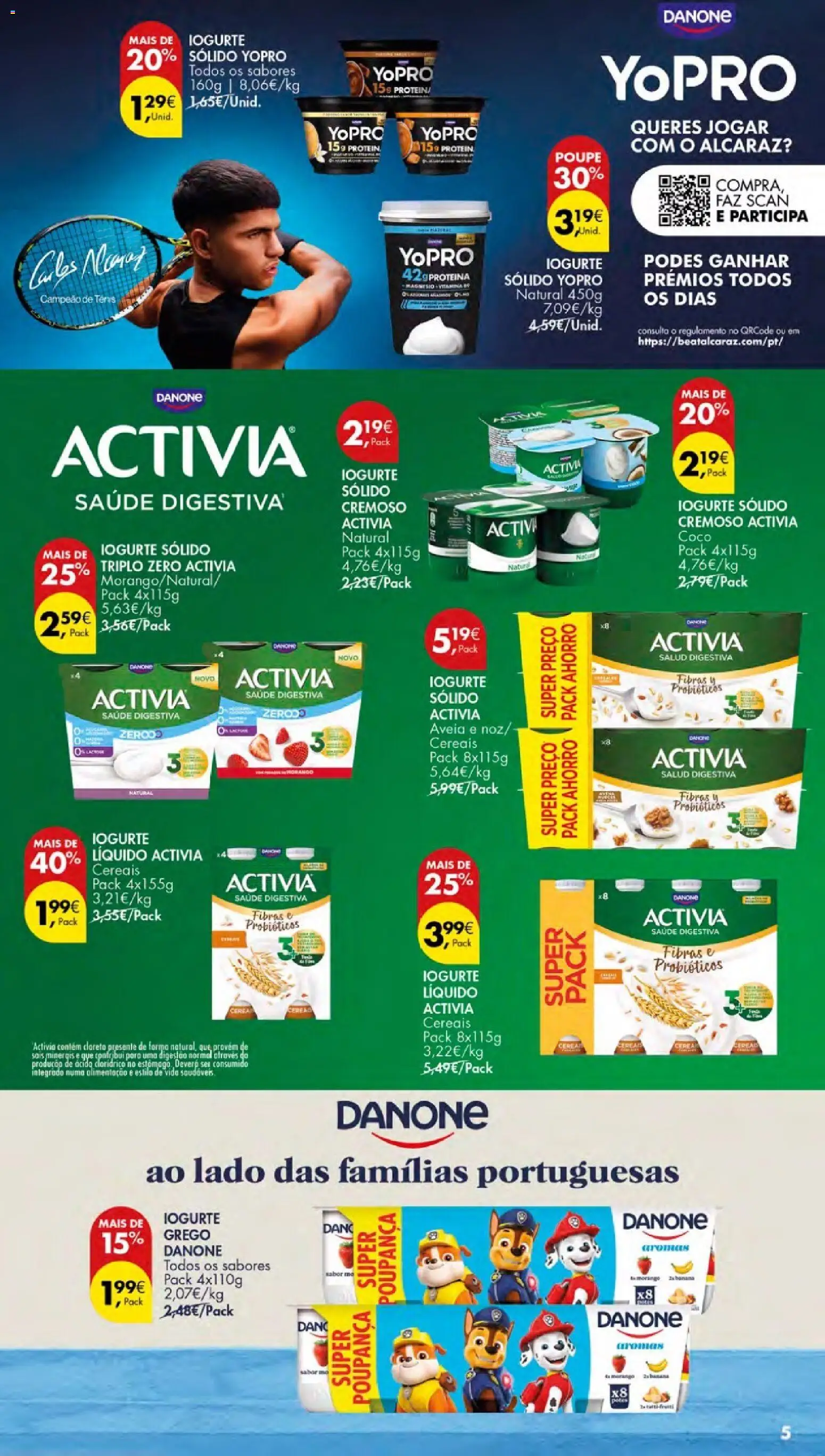 Pingo Doce Especial Iogurtes Açores │ válido de 27/08/2026 | Página: 5 | Produtos: Aveia, Probióticos, Iogurte, Proteina