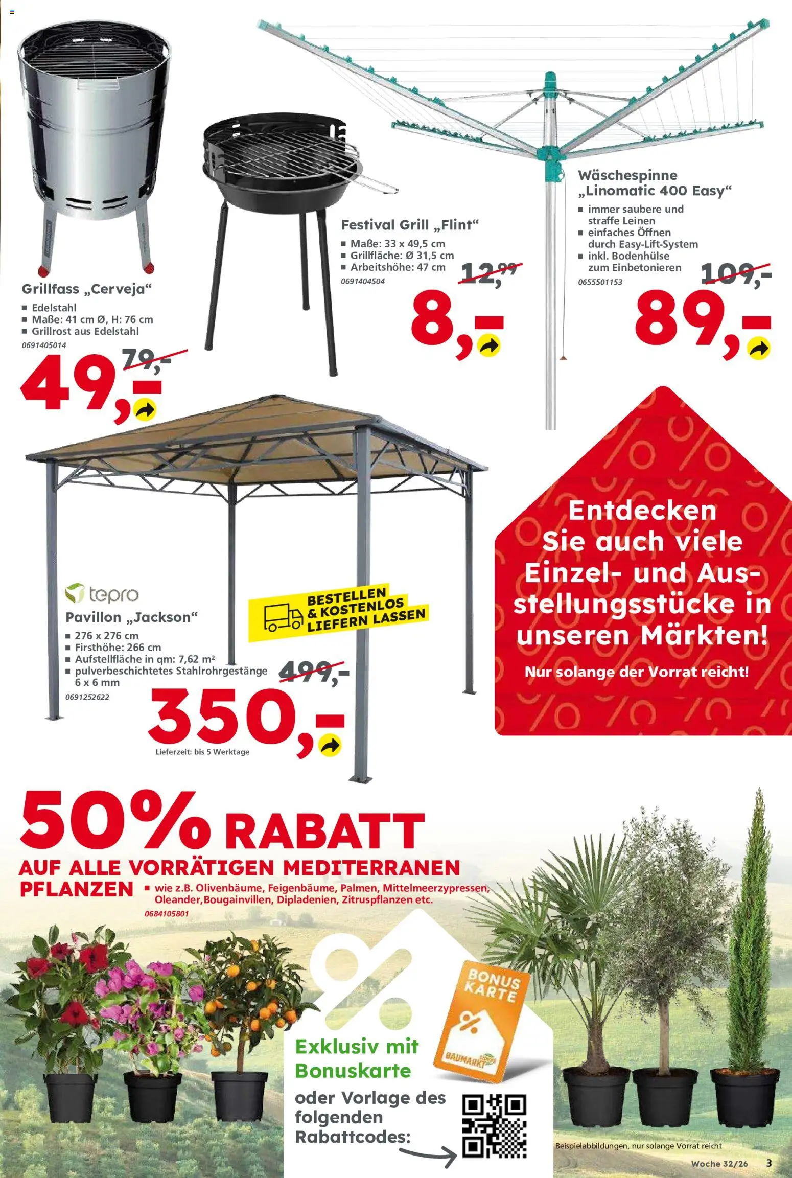 Globus Baumarkt Prospekt Weinstadt-Endersbach – gültig ab 03.08.2026 | Seite: 3 | Produkte: Grill