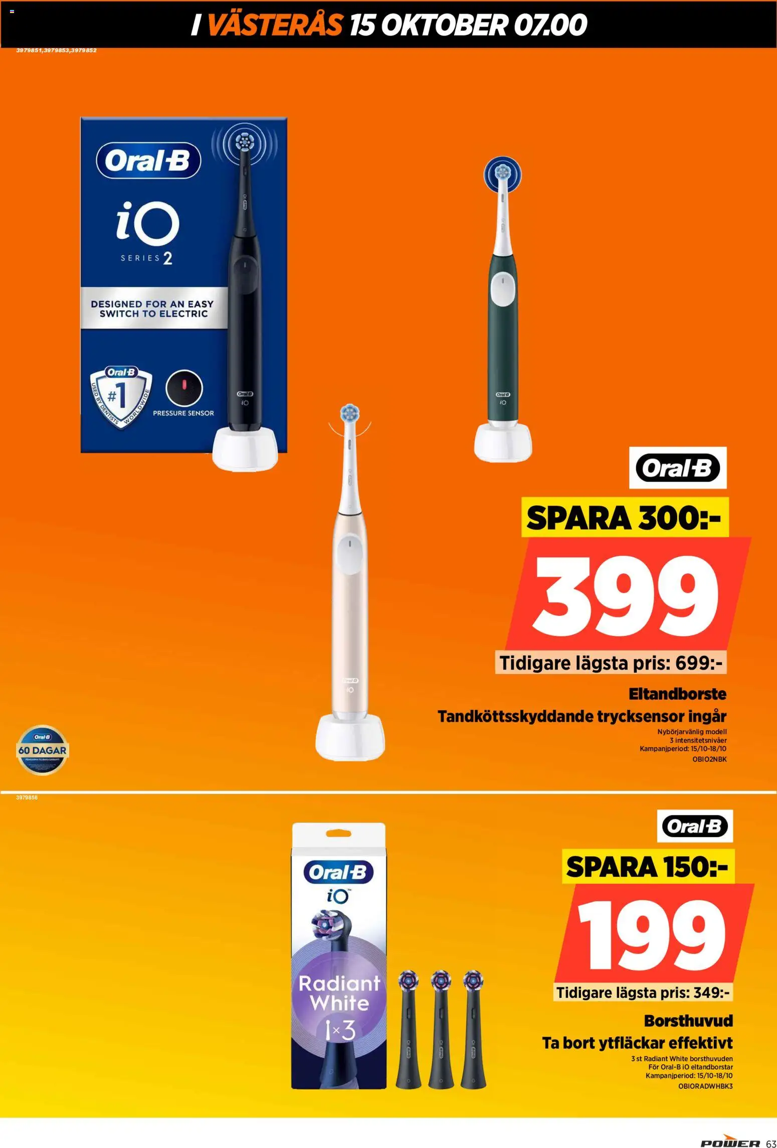 Power reklamblad aktuell från 15/10/2026 | Sida: 63 | Produkter: Eltandborste