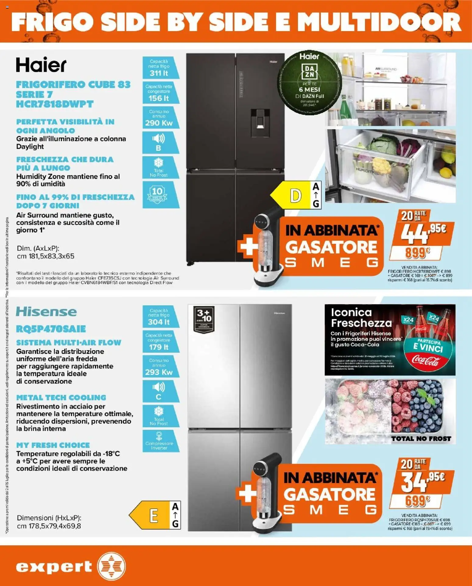 Volantino Expert del 02/07/2026 | Pagina: 7 | Prodotti: Tè, Compressore, Frigorifero, Congelatore