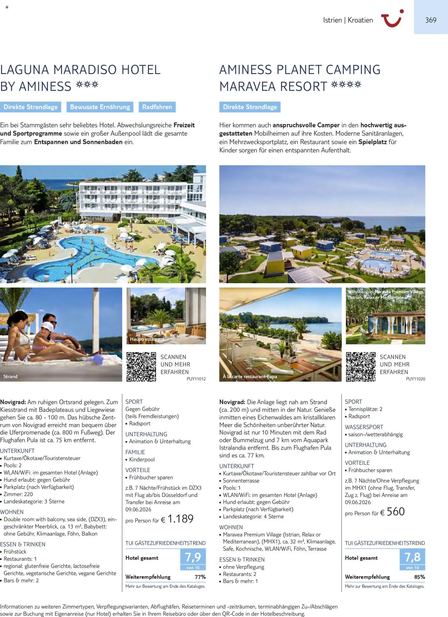 TUI Prospekt Südeuropa & Nordafrika 2026/27 – gültig ab 03.03.2026 | Seite: 369 | Produkte: Rum, Babybett, Gerichte
