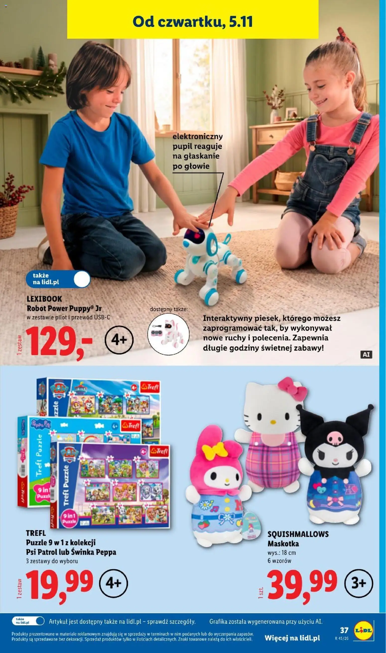 Lidl Katalog od 02.11.2026 | Strona: 43 | Produkty: Puzzle Trefl, Puzzle, Robot