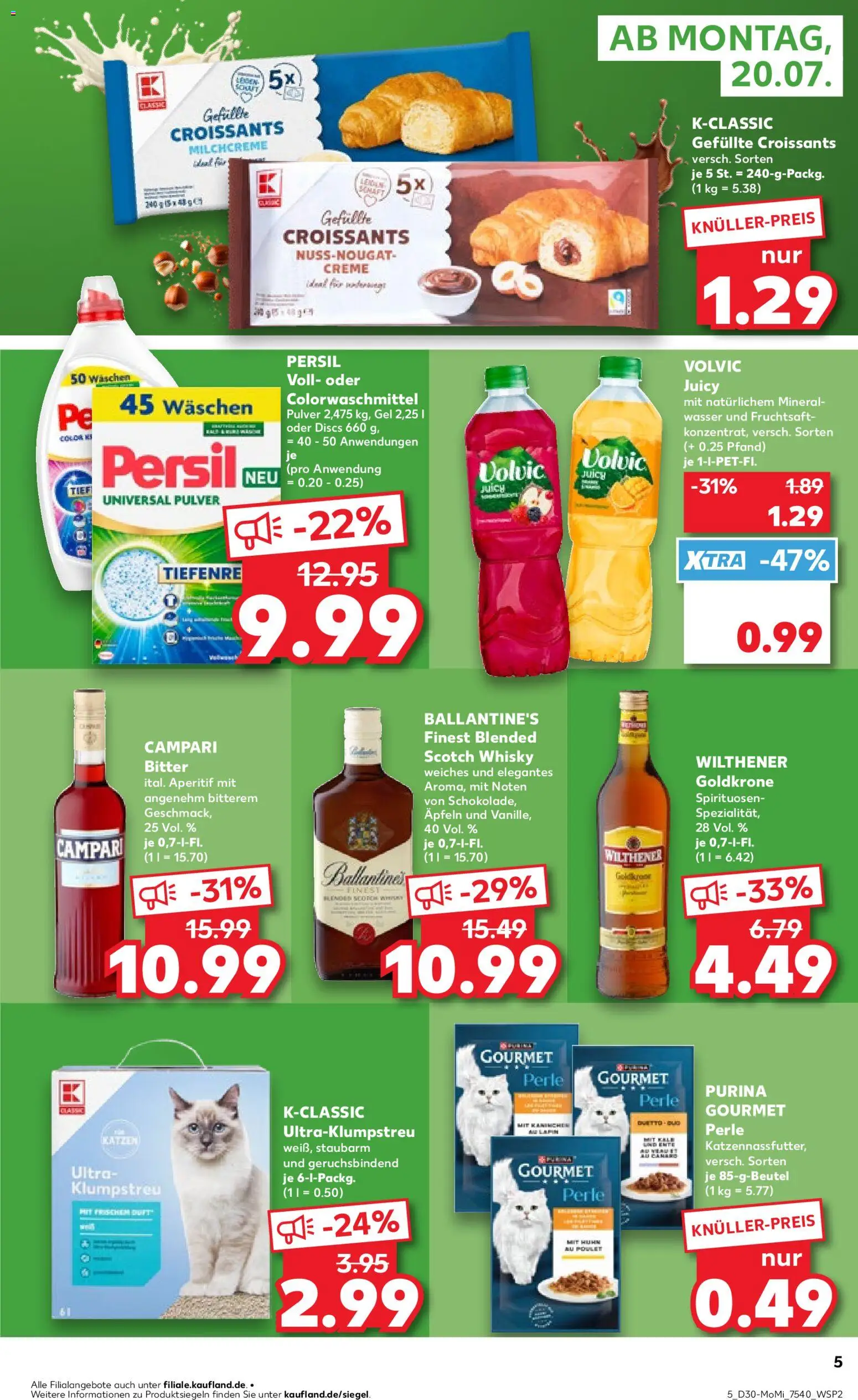 Kaufland Prospekt Frankfurt (Oder) – gültig ab 20.07.2026 | Seite: 5 | Produkte: Whisky, Wilthener, Kaninchen, Creme