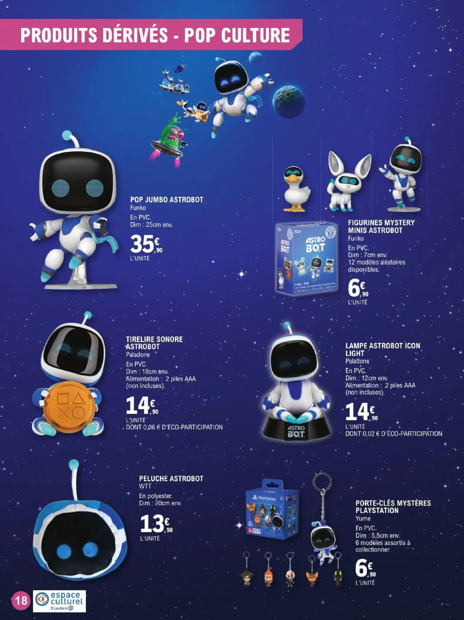{H1} | Page: 18 | Produits: Playstation, Alimentation, Lampe, Figurines