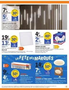 Brico E.Leclerc - Prévisualisation de Brico E.Leclerc catalogue valide à partir de 27/10/2026 | Page: 5 | Produits: Plafonnier, Dalle, Ampoule led, Ampoule