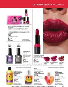 Pogląd oferty "Avon Katalog 8 2026" - ważna od 01.08.2026 | Strona: 137 | Produkty: Prysznic, Lakier do paznokci, Żel pod prysznic, Woda