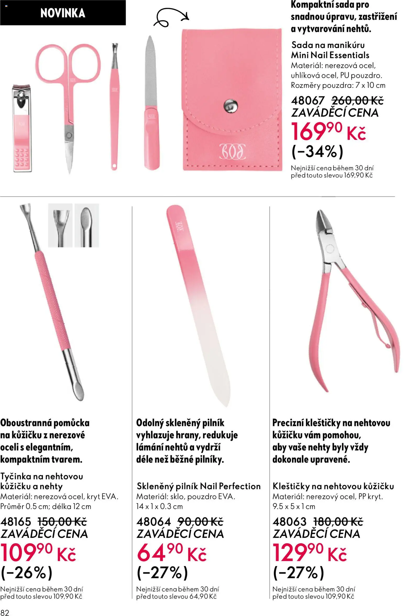 Oriflame katalog č. 08/2026 od 27.05.2026 | Strana: 82 | Produkty: Pouzdro, Nehty, Skleněný pilník