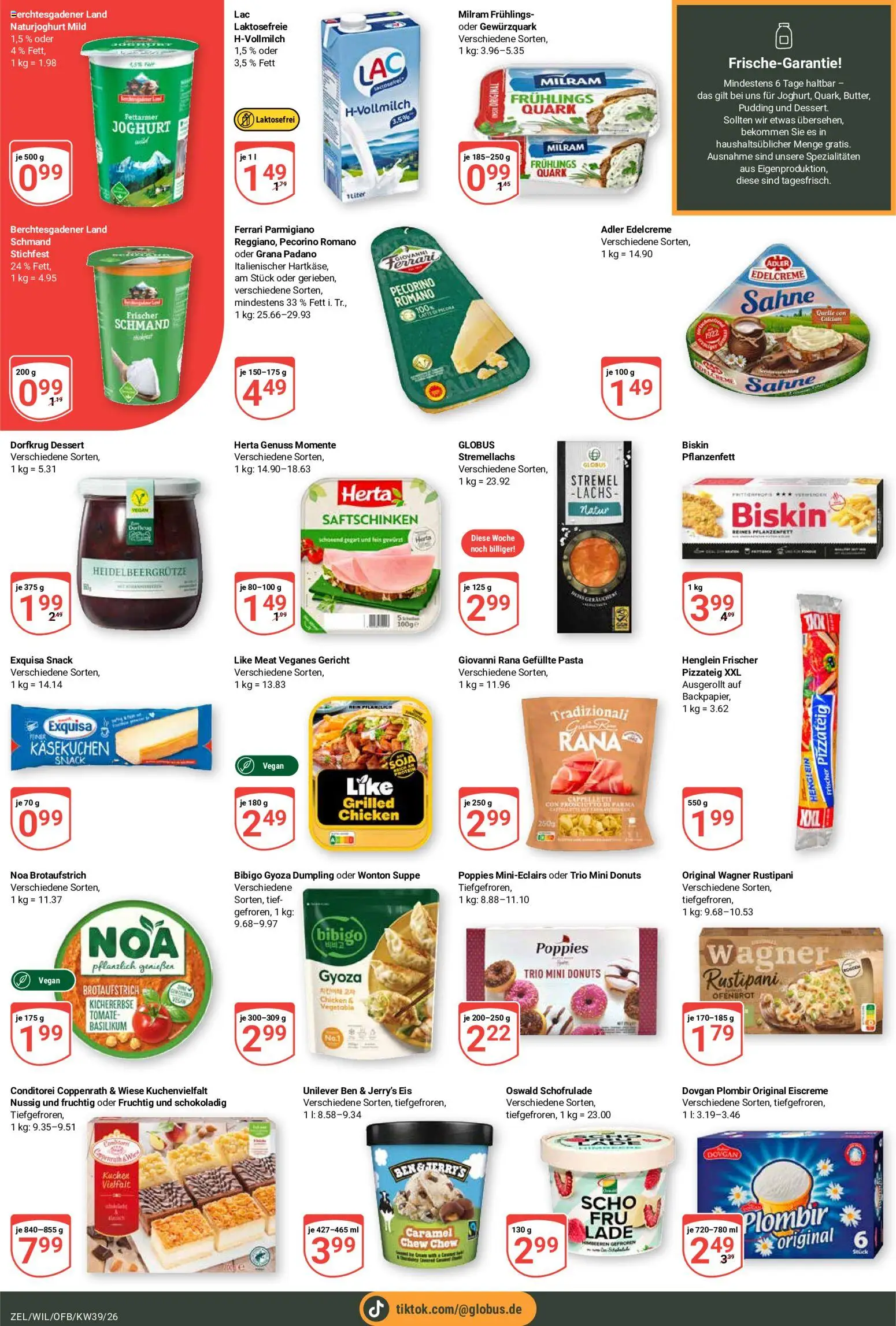 Globus Prospekt Zell – gültig ab 21.09.2026 | Seite: 5 | Produkte: Spezialitäten, Pudding, Milram, Sahne