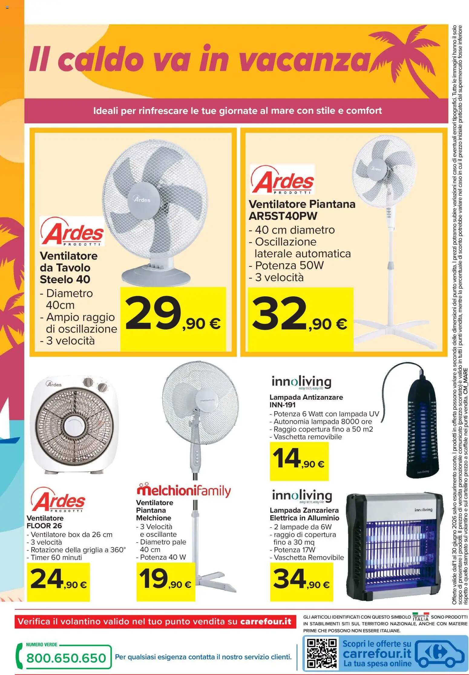 Volantino Carrefour del 01.06.2026 | Pagina: 12 | Prodotti: Scaffale, Griglia, Tavolo, Lampada