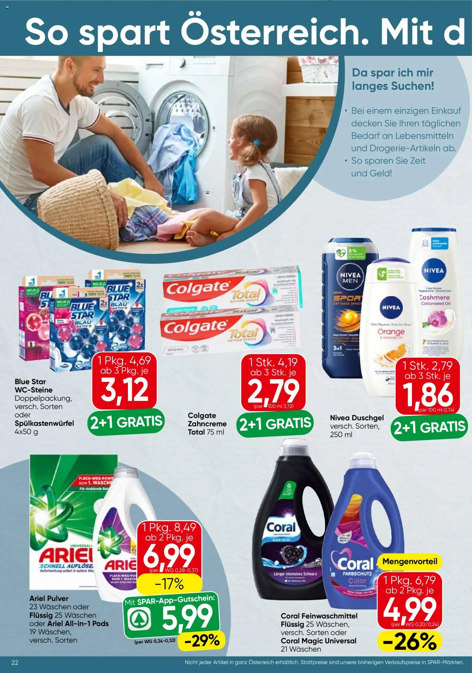 Spar Flugblatt - Steiermark gültig ab 21.05.2026 | Seite: 22 | Produkte: Duschgel