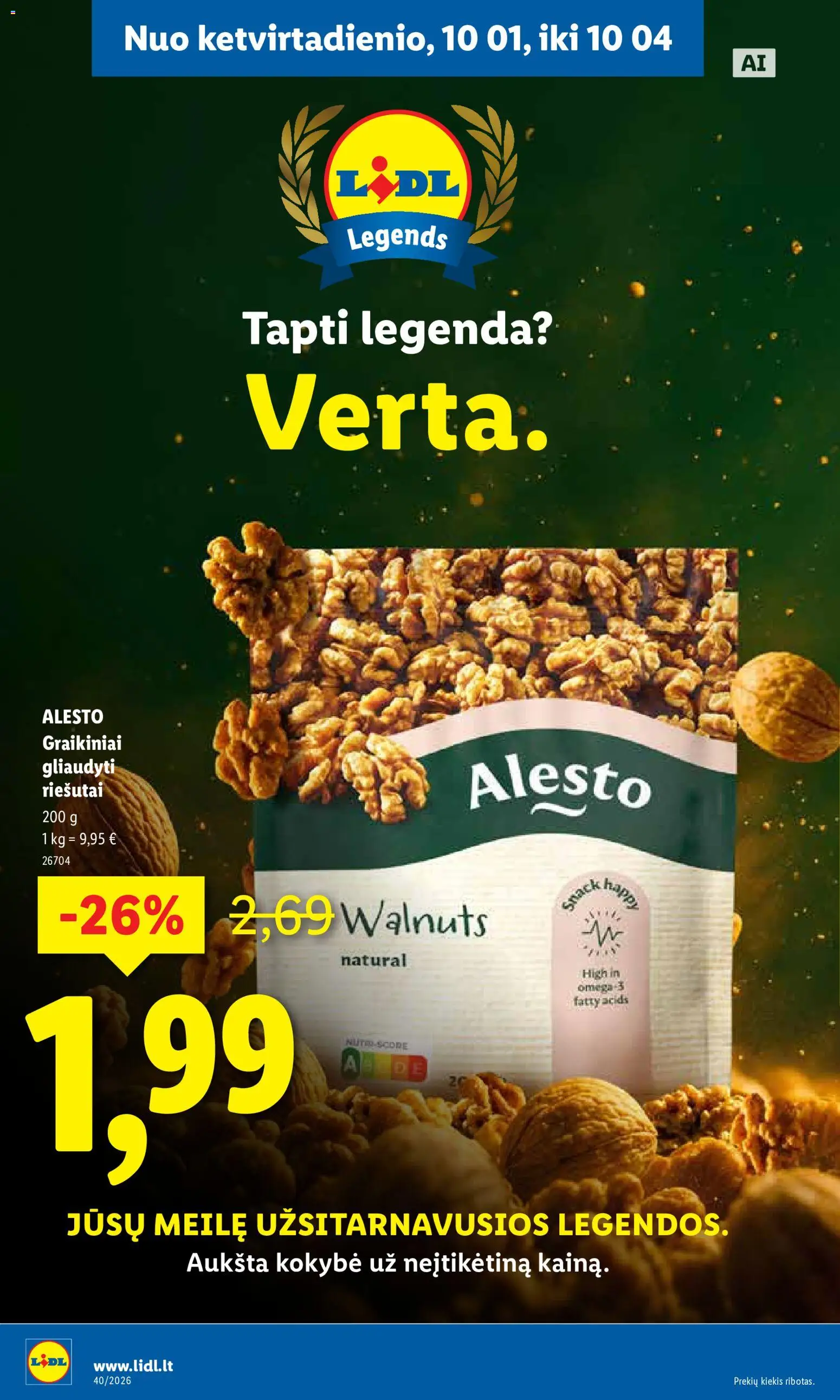 LIDL akcijos nuo 2026.09.28 | Puslapis: 42 | Prekių: Riešutai