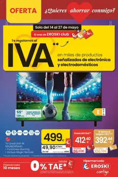 Vista previa Eroski Te regalamos el IVA  válido desde el 14.05.2026
