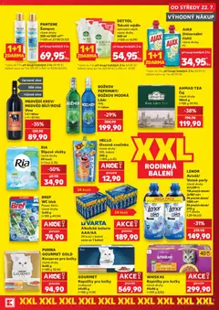 Náhled letáku DETTOL Tekuté mýdlo náhradní náplň, různé druhy 500 ml, (=100 ml 10,99) od 22.07.2026 | Strana: 7 | Produkty: Lenor, Vložky, Kapsičky pro kočky, Baterie