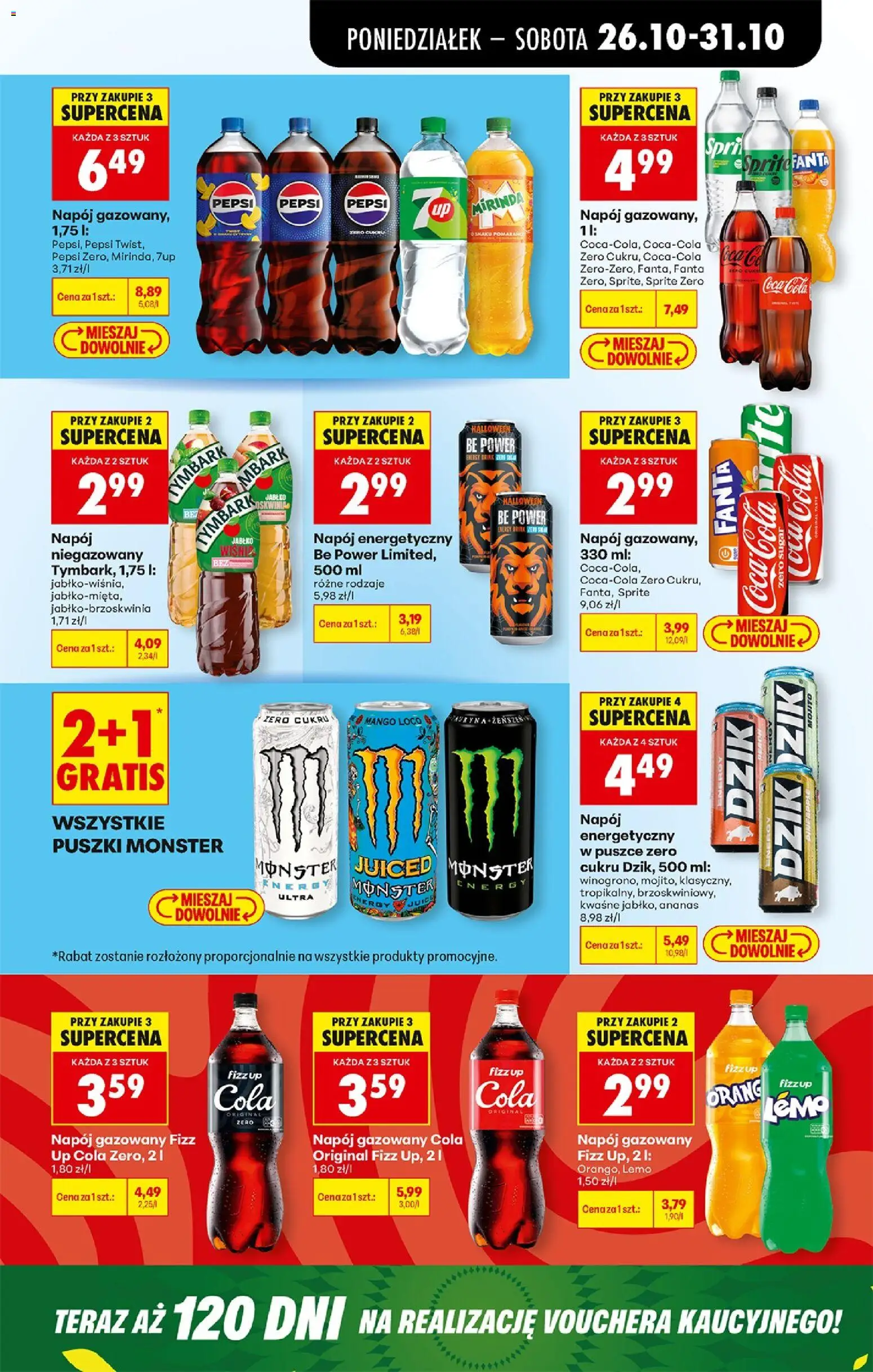 Biedronka Polsko leták - Codziennie niskie ceny od 26.10.2026 | Strana: 73 | Produkty: Monster, Ananas, Coca cola, Mojito