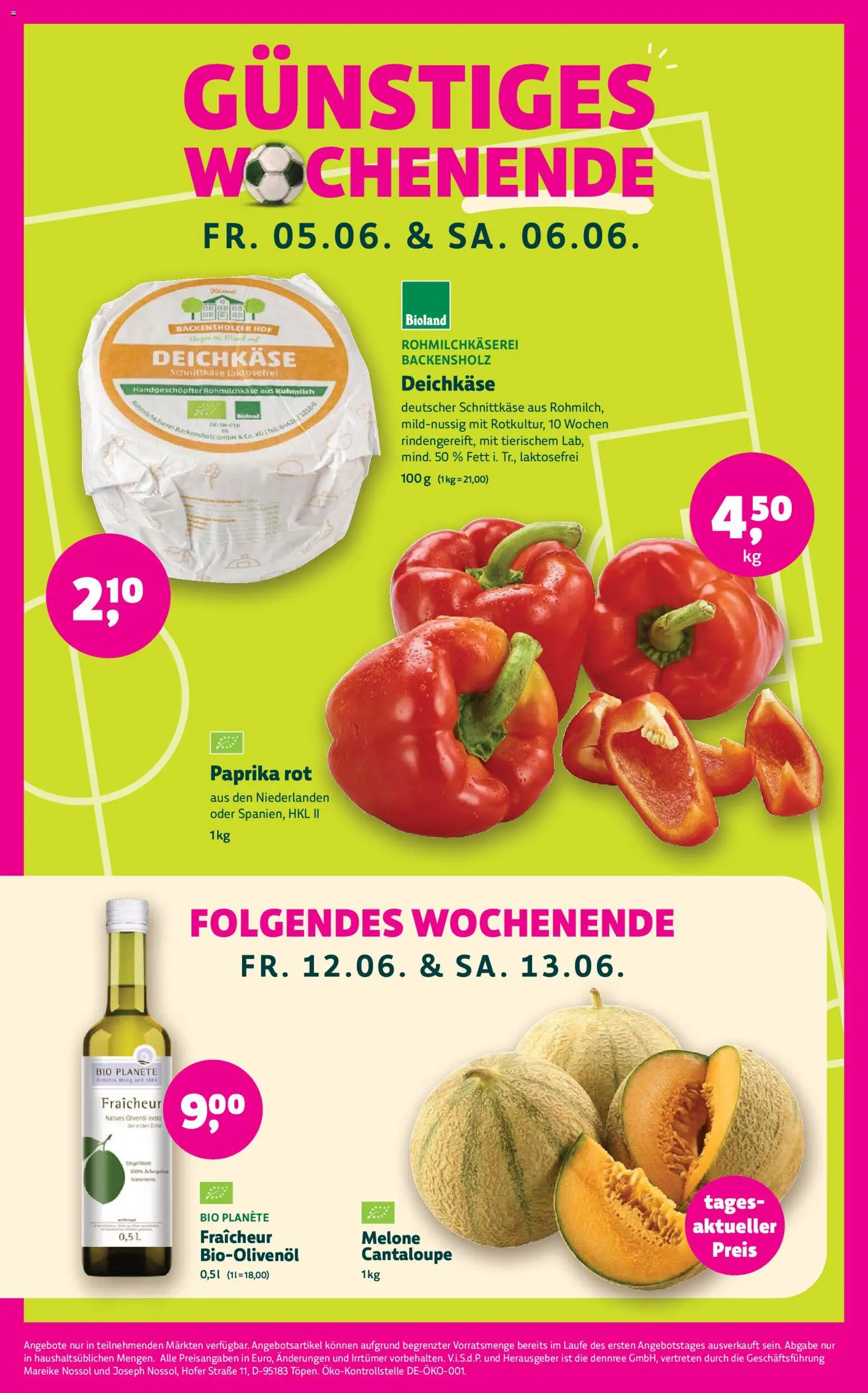 BioMarkt Prospekt – gültig ab 03.06.2026 | Seite: 4 | Produkte: Paprika rot, Paprika, Melone