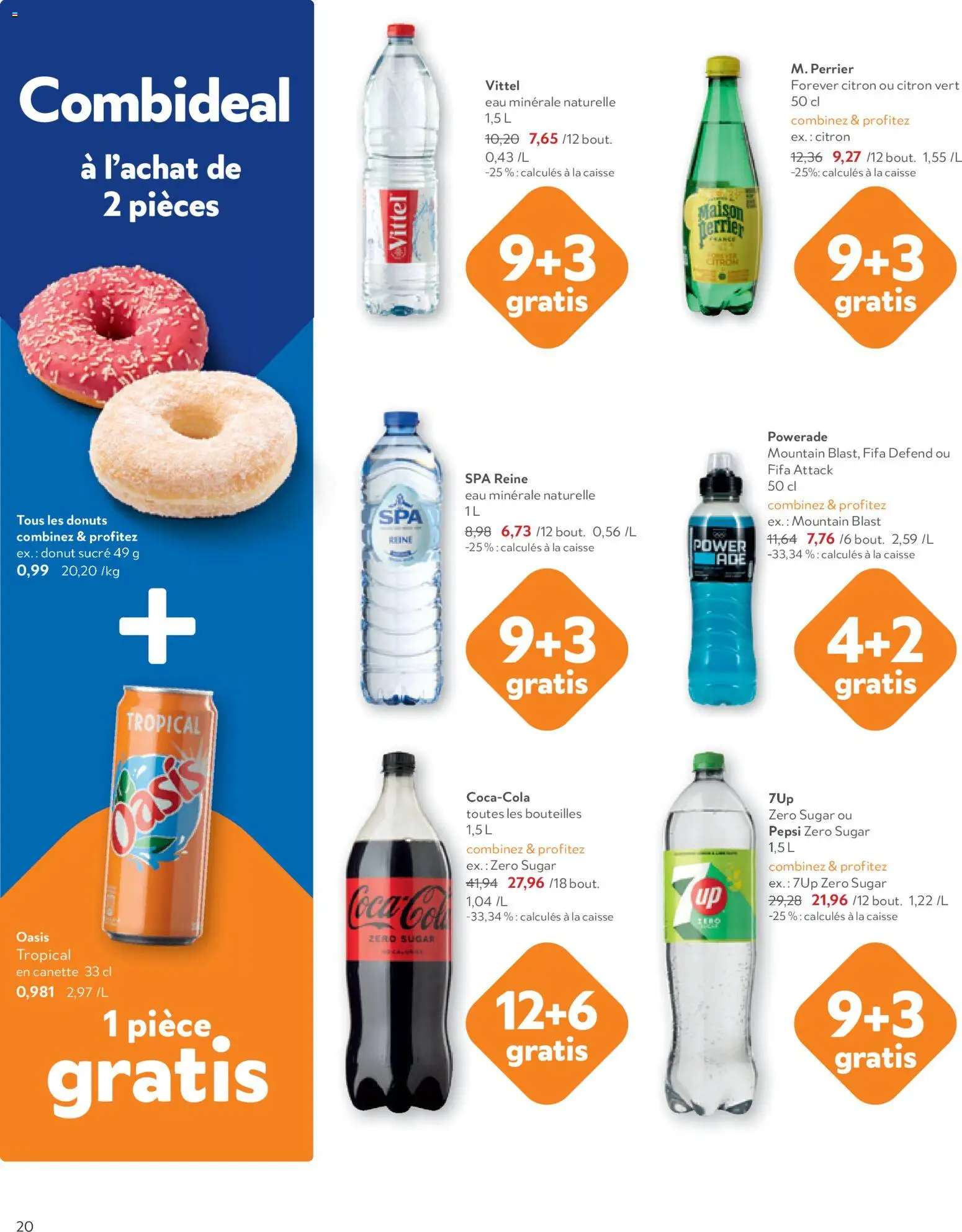 {H1} | Pagina: 20 | Producten: Donuts, Pepsi, 7up, Pepsi Zero