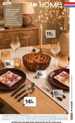 Carrefour - Prévisualisation de Carrefour Des idées déco pour tous les styles valide à partir de 29/09/2026 | Page: 5 | Produits: Cuillères, Fleurs, Assiettes plates, Café