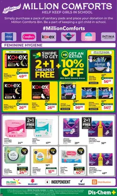 Dis-Chem specials catalogue – valid from 14.04.2026 | Page: 23 | Products: Pads, Foundation