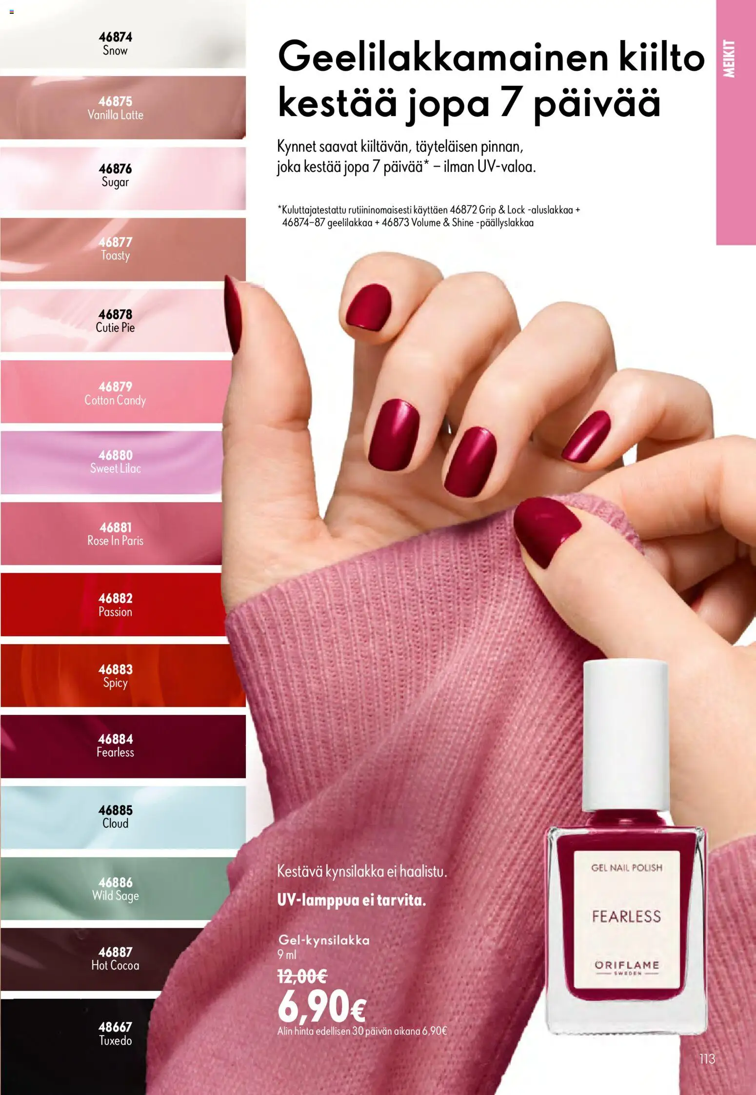 Oriflame tarjoukset – voimassa 16/09/2026 alkaen | Sivu: 113 | Tuotteet: Kynsilakka