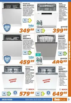 Bela plus katalog akcije – veljaven od 15.06.2026 | Stran: 3 | Izdelki: Pomivalni stroj