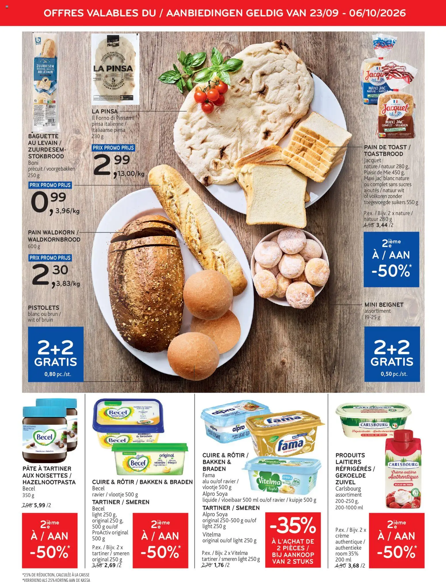 {H1} | Pagina: 6 | Producten: Toast, Omega, La, Ingrediënten