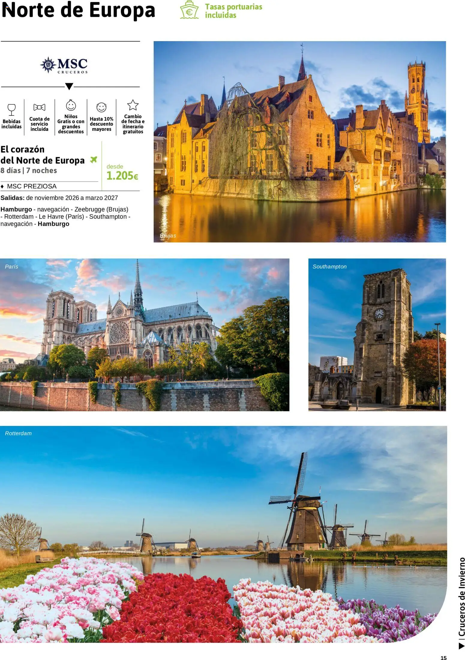 Viajes El Corte Inglés Crucero fantástico │ válido desde el 14/09/2026 | Página: 15 | Productos: Bebidas, Navegación