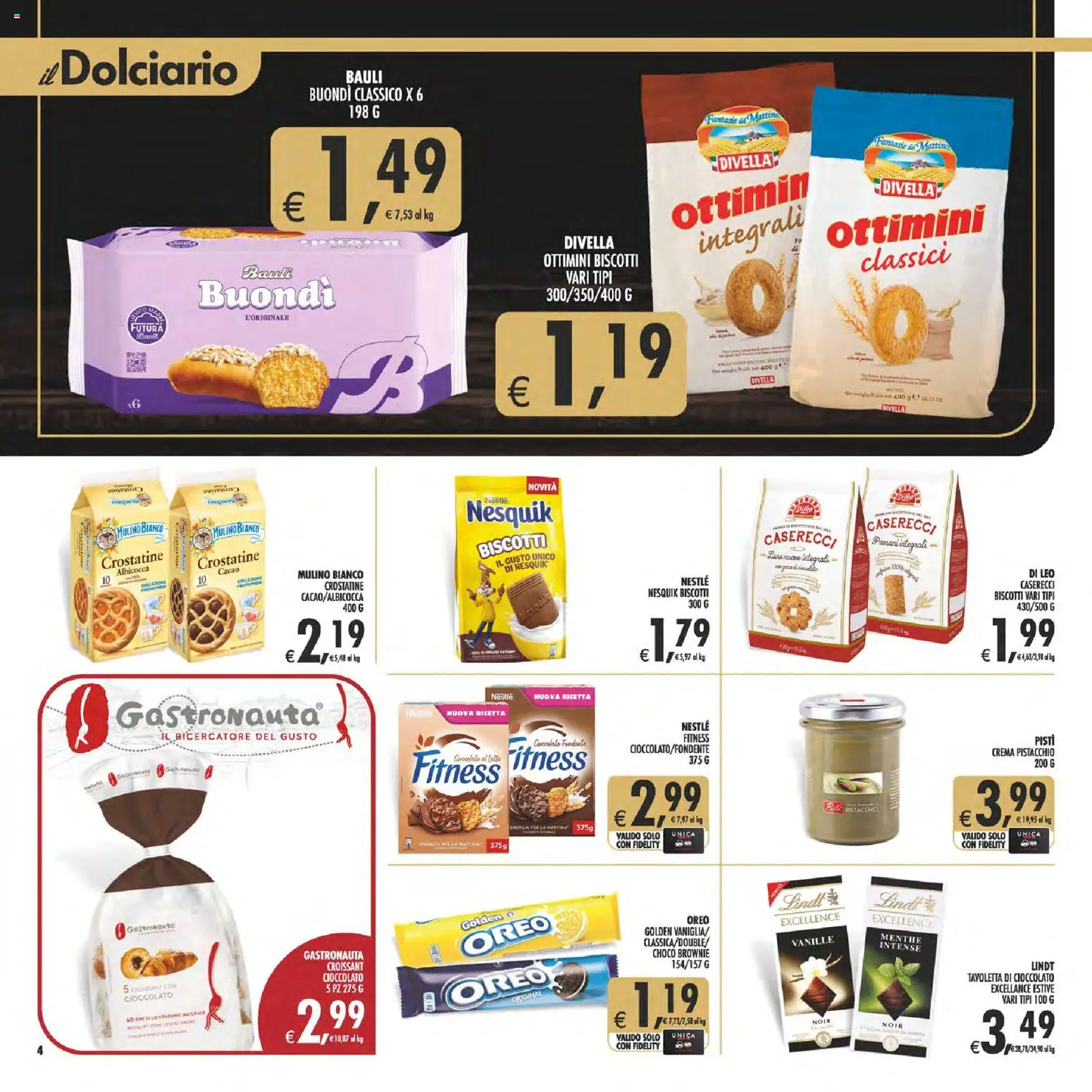 Volantino Decò del 08.05.2026 | Pagina: 4 | Prodotti: Crema, Cioccolato, Biscotti, Cacao