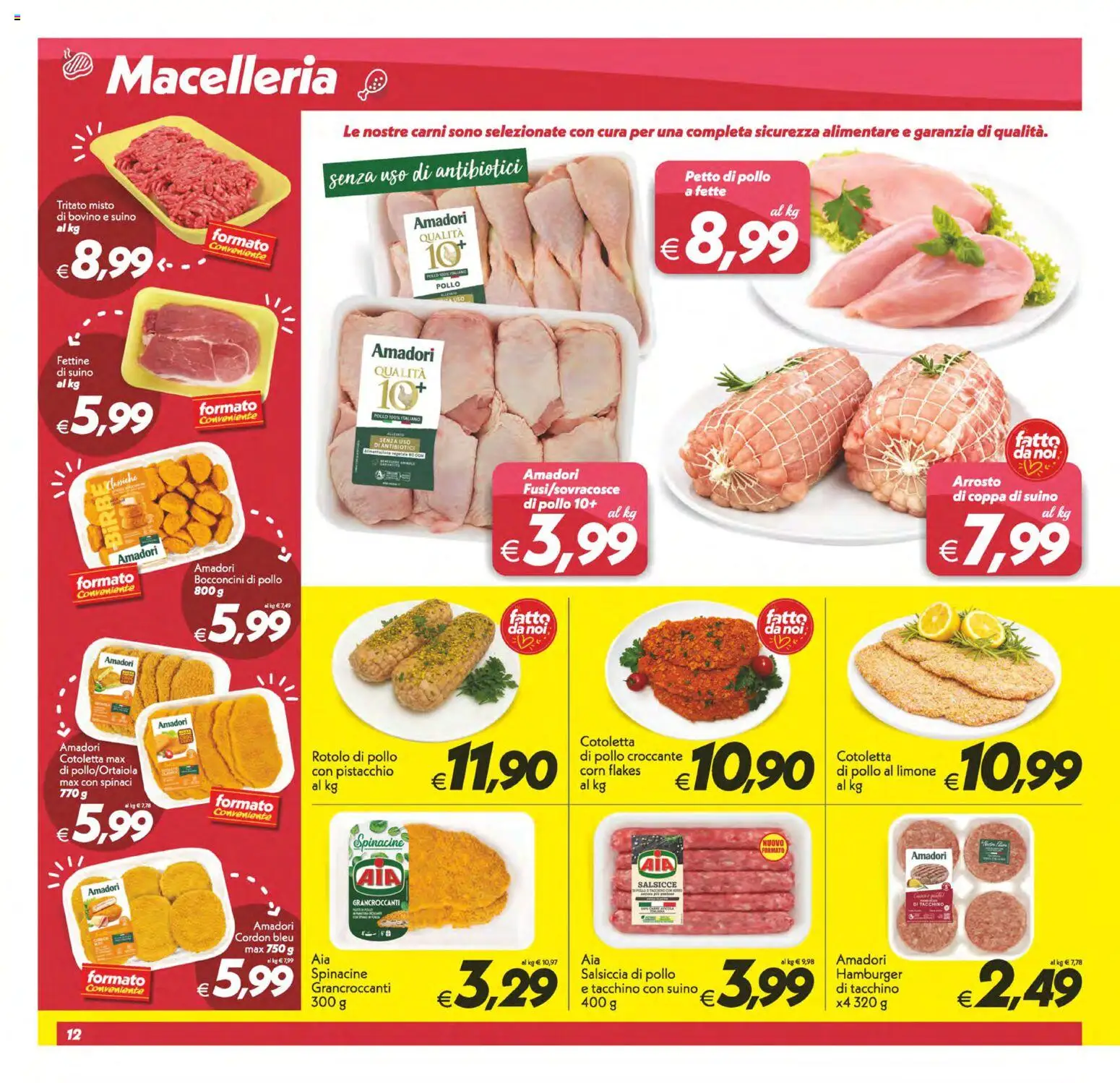 Volantino SuperConveniente del 13/10/2026 | Pagina: 12 | Prodotti: Limone, Salsiccia, Spinaci, Salsicce