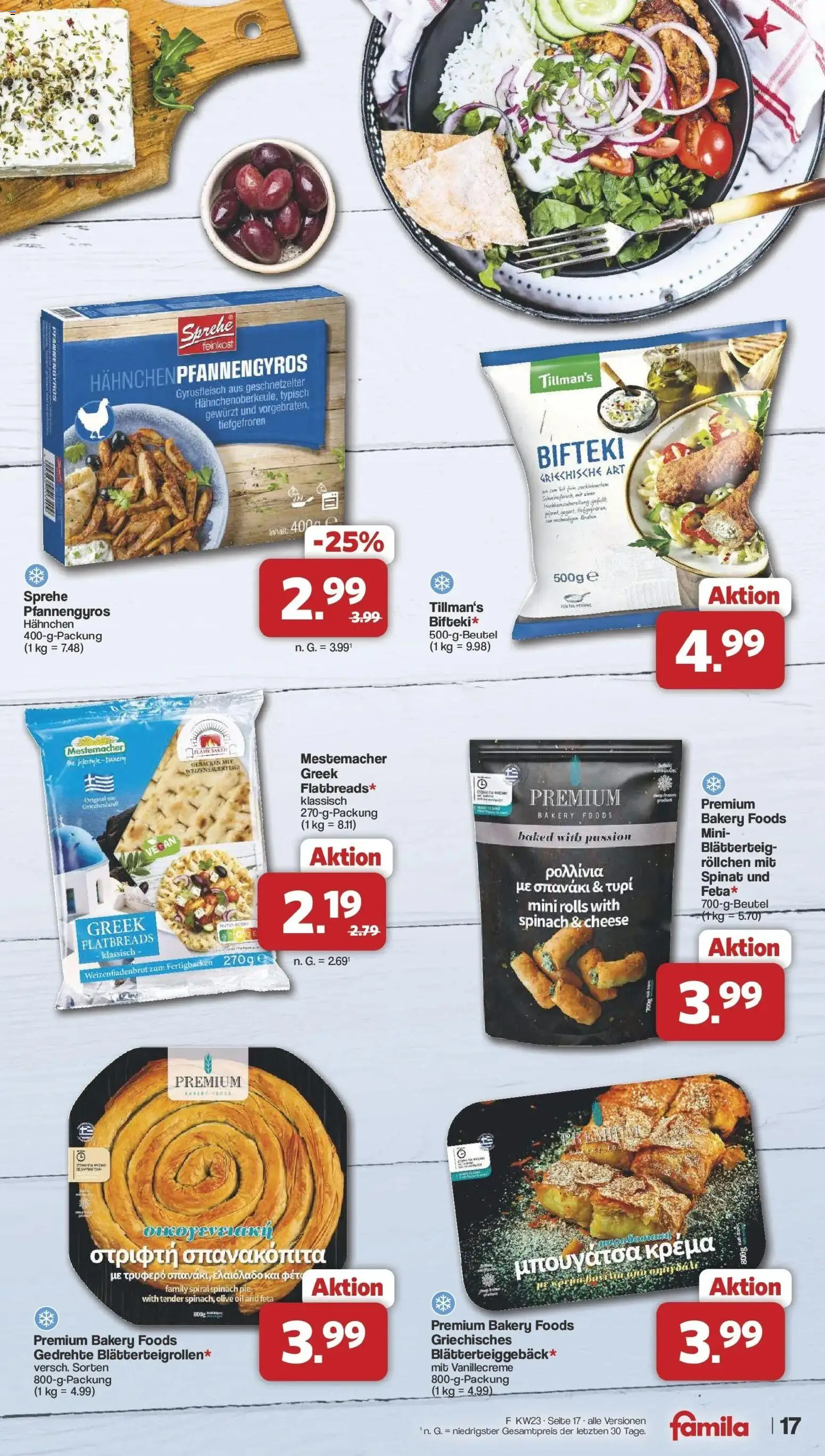 Famila Nordwest Wochenangebote – gültig ab 01.06.2026 | Seite: 17 | Produkte: Hahnchen, Feta