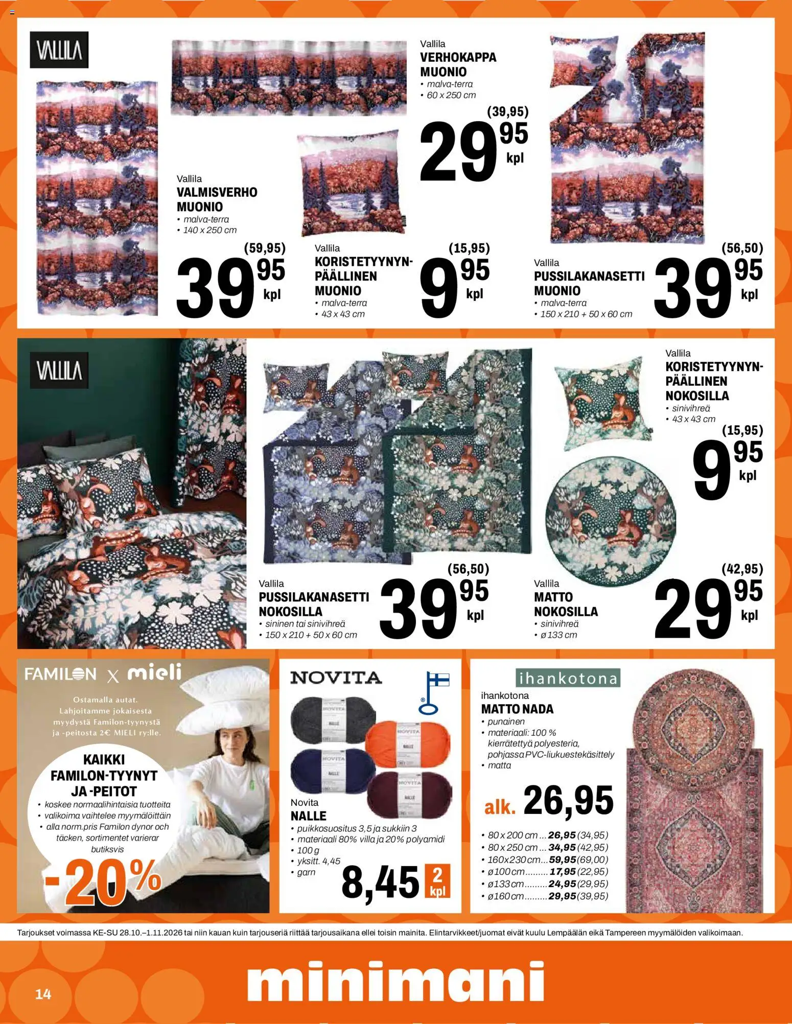 Minimani tarjoukset – voimassa 28/10/2026 alkaen | Sivu: 14