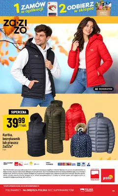 Pogląd oferty "POLOmarket gazetka" - ważna od 23.09.2026 | Strona: 75 | Produkty: Bezrękawnik, Płaszcz