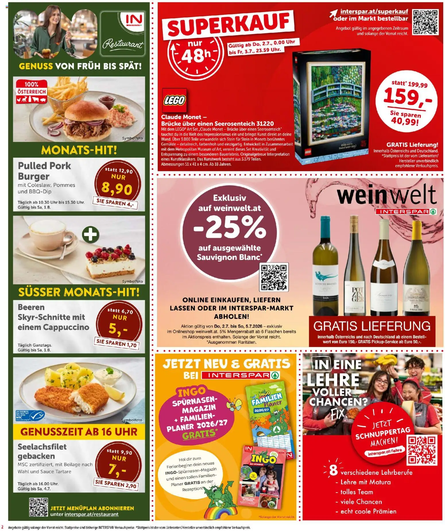 Interspar - Flugblatt gültig ab 01.07.2026 | Seite: 2 | Produkte: Uhr