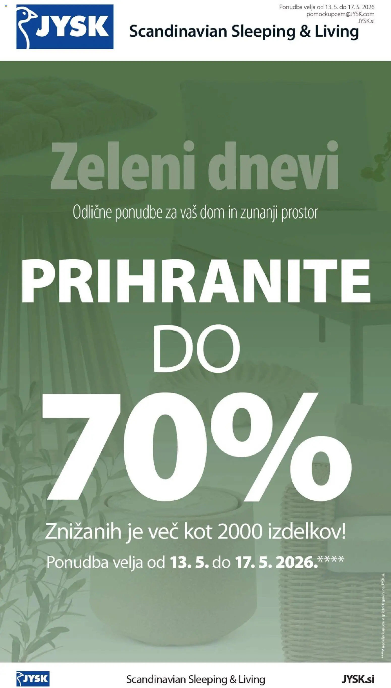 Novi JYSK katalog ponudbe – veljaven od 13.05.2026 | Stran: 1