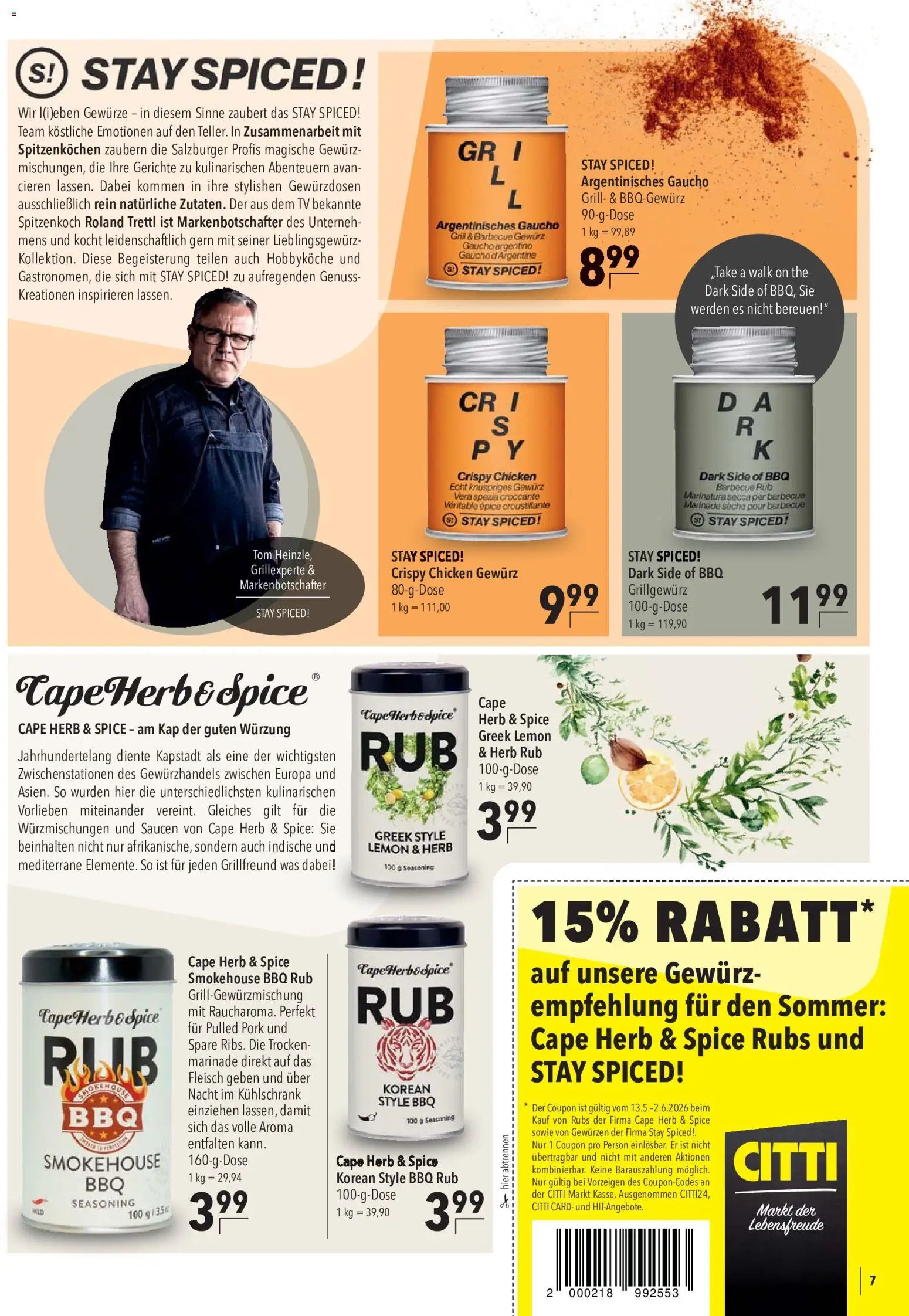 CITTI Markt Grillsaucen- und Gewürz-Guide – gültig ab 13.05.2026 | Seite: 7