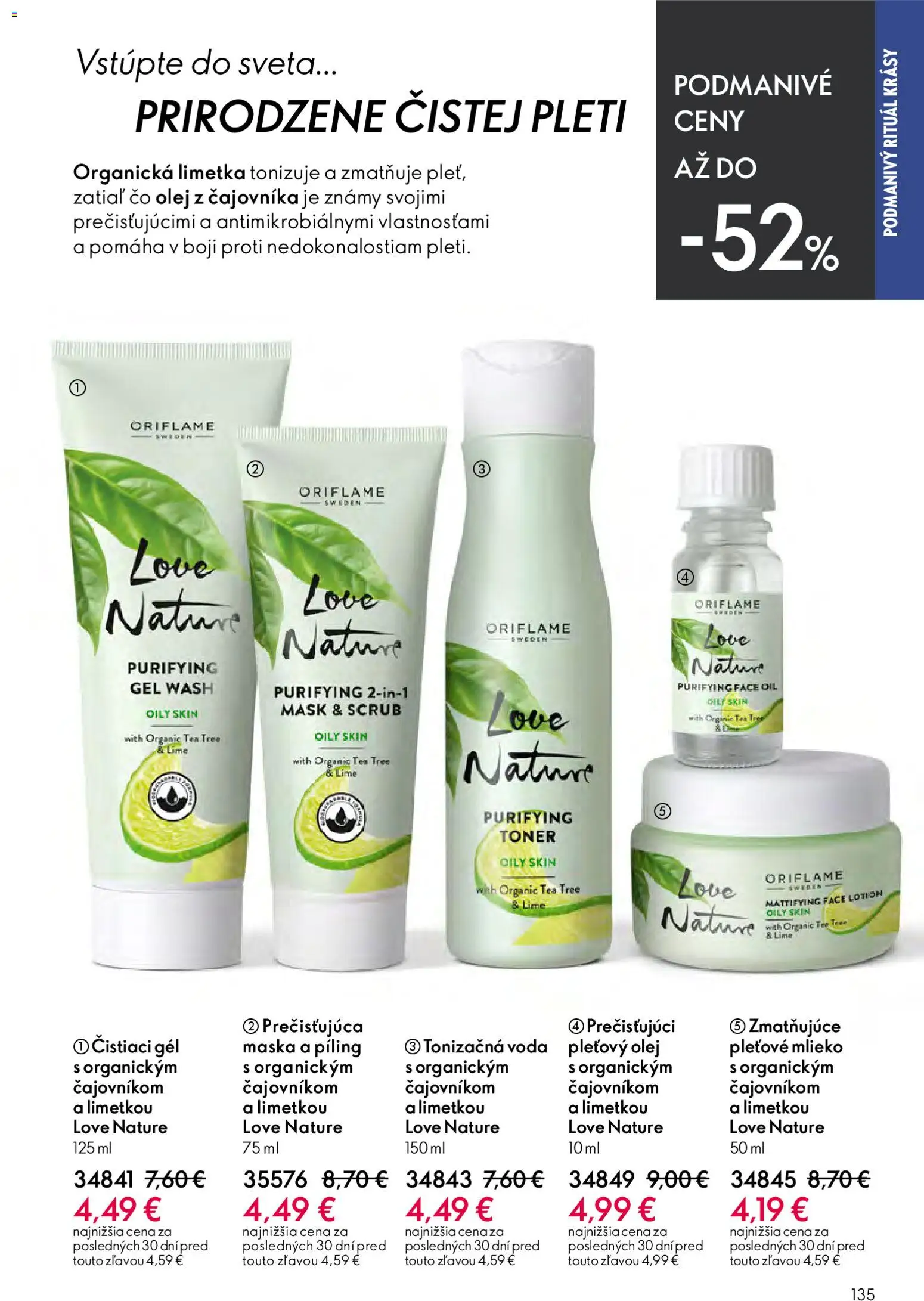 Nové Oriflame akcie – leták je platný od 15.04.2026 | Strana: 135 | Produkty: Mlieko, Olej, Maska, Voda