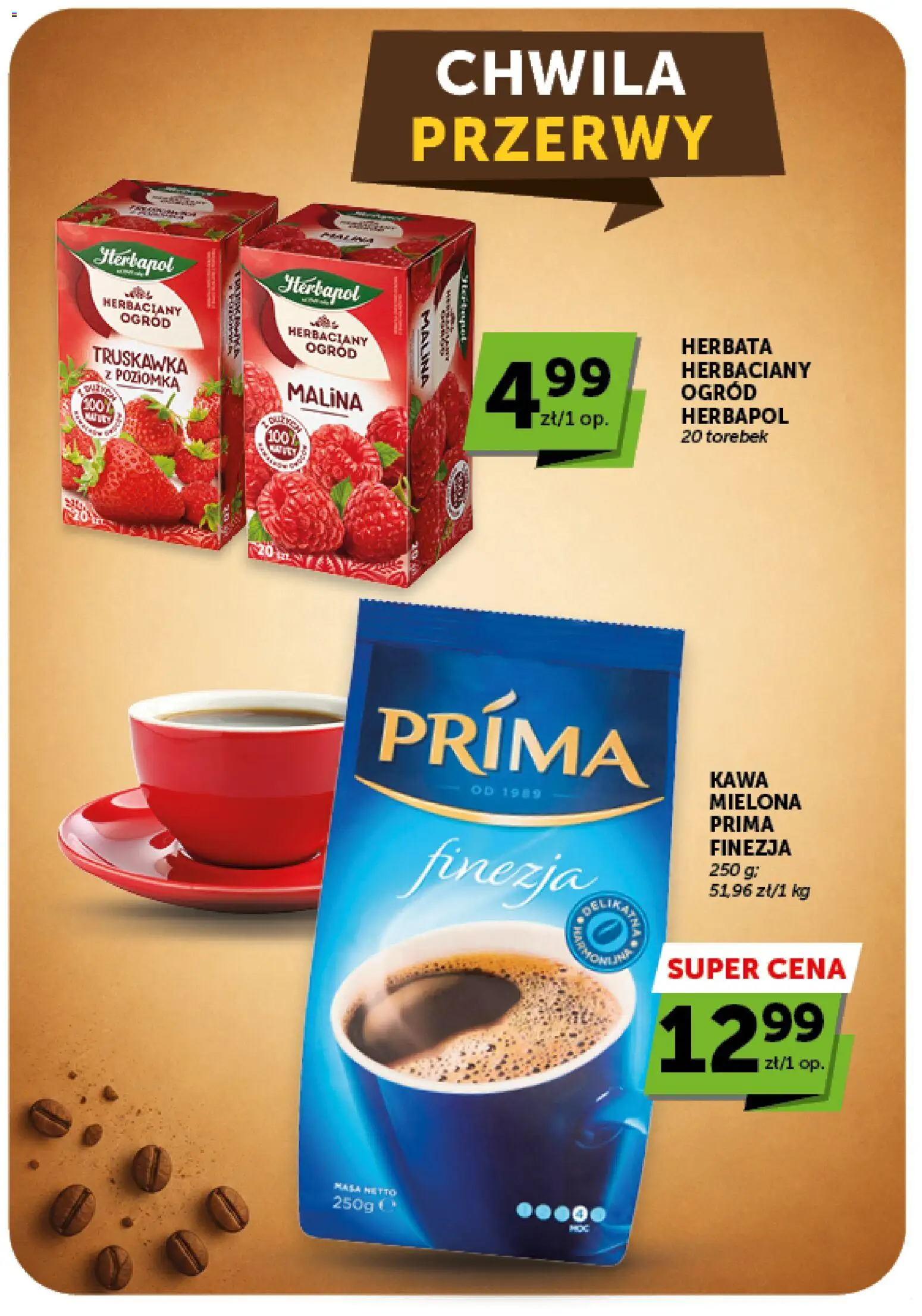 Groszek gazetka - Market od 23.07.2026 | Strona: 23 | Produkty: Malina, Kawa, Herbata