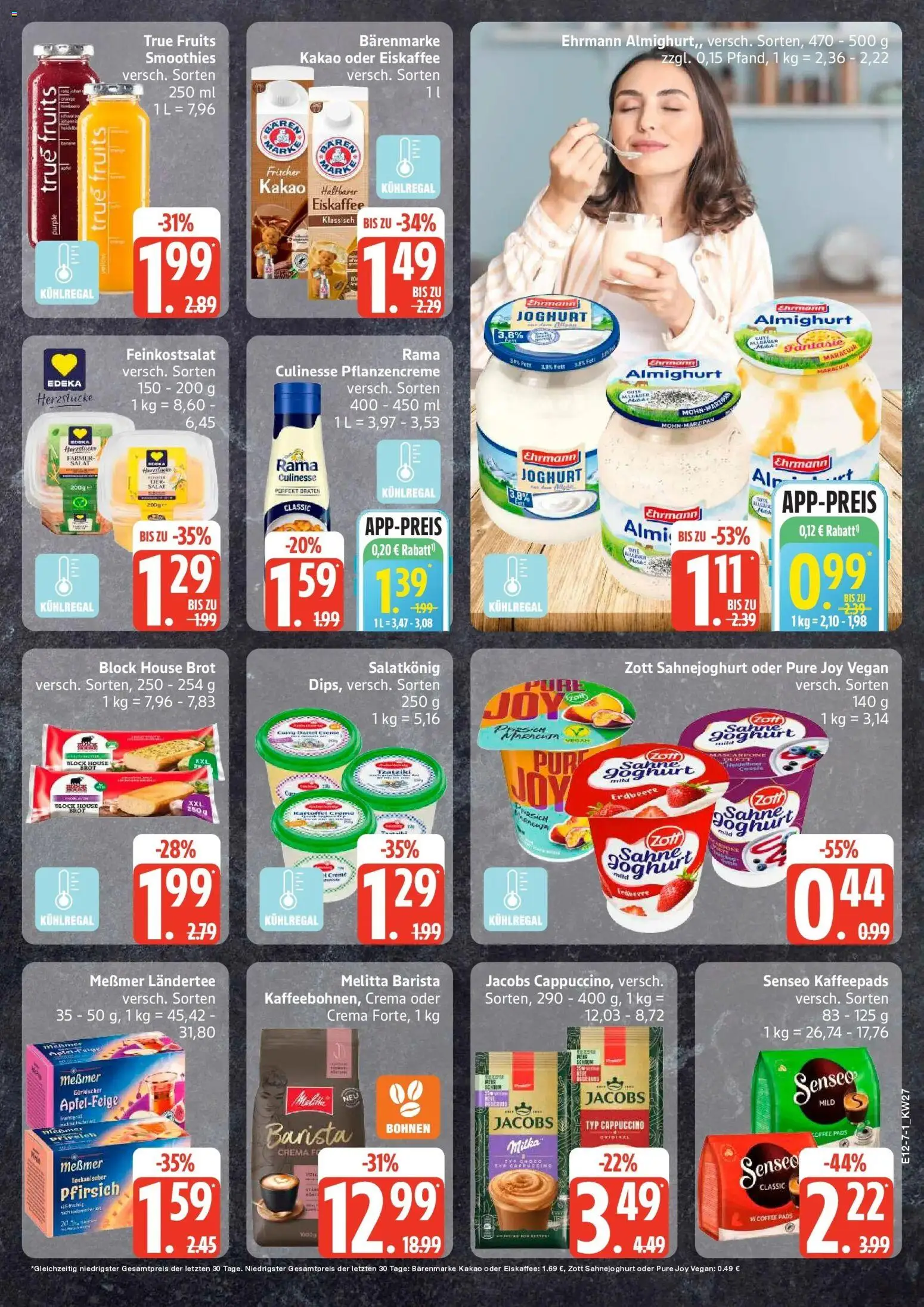 Edeka - EDEKA: Wochenangebote – gültig ab 28.06.2026 | Seite: 7 | Produkte: Senseo, Creme, Senseo kaffeepads, Sahne