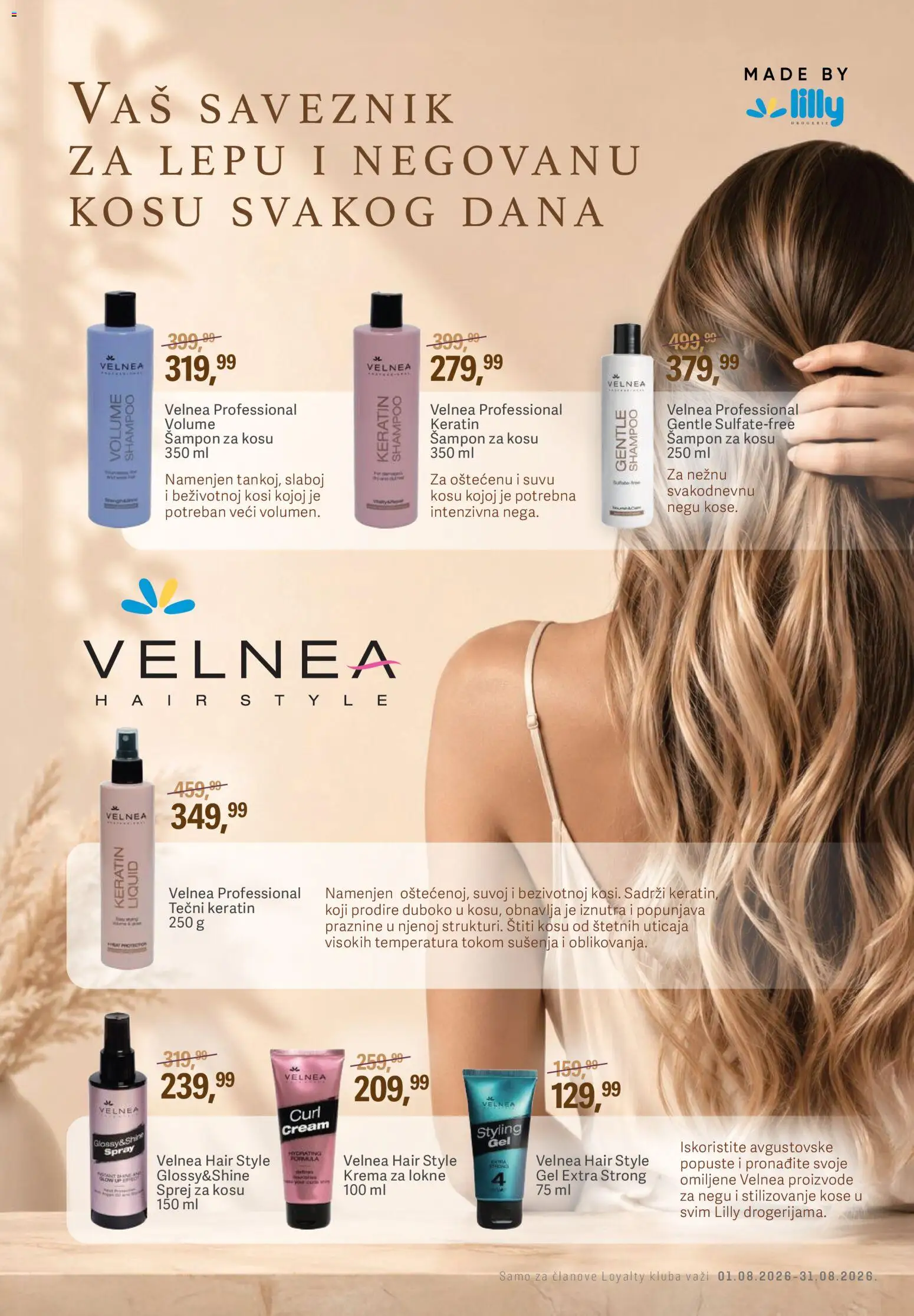 Lilly drogerie katalog - važi od 01.08.2026 | Strana: 7 | Proizvode: Šampon, Krema, Stilizovanje kose