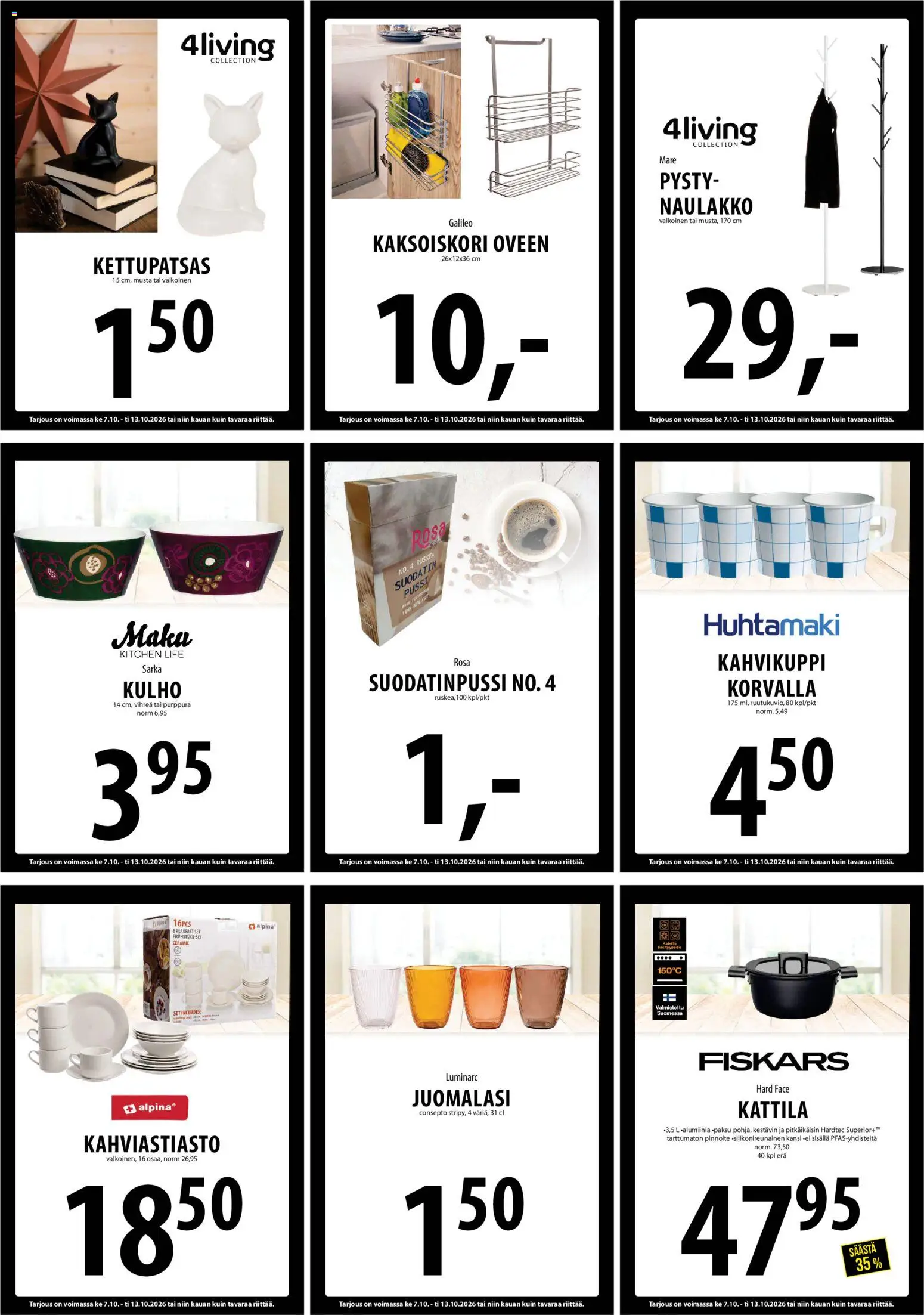 Tuuri tarjoukset – voimassa 07/10/2026 alkaen | Sivu: 18 | Tuotteet: Kansi, Kattila