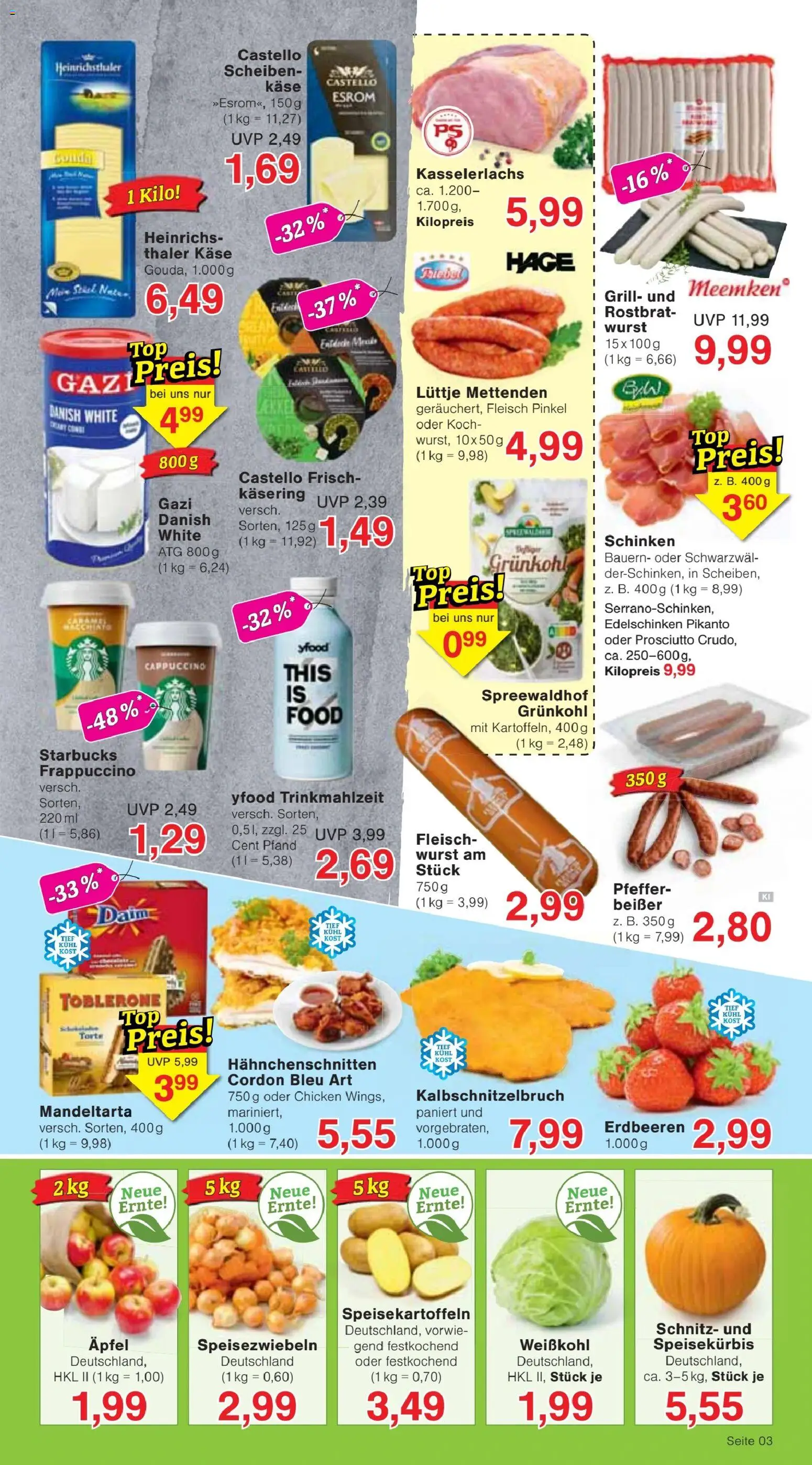 Jawoll Prospekt – gültig ab 05.10.2026 | Seite: 3 | Produkte: Grill, Äpfel, YFood, Schinken