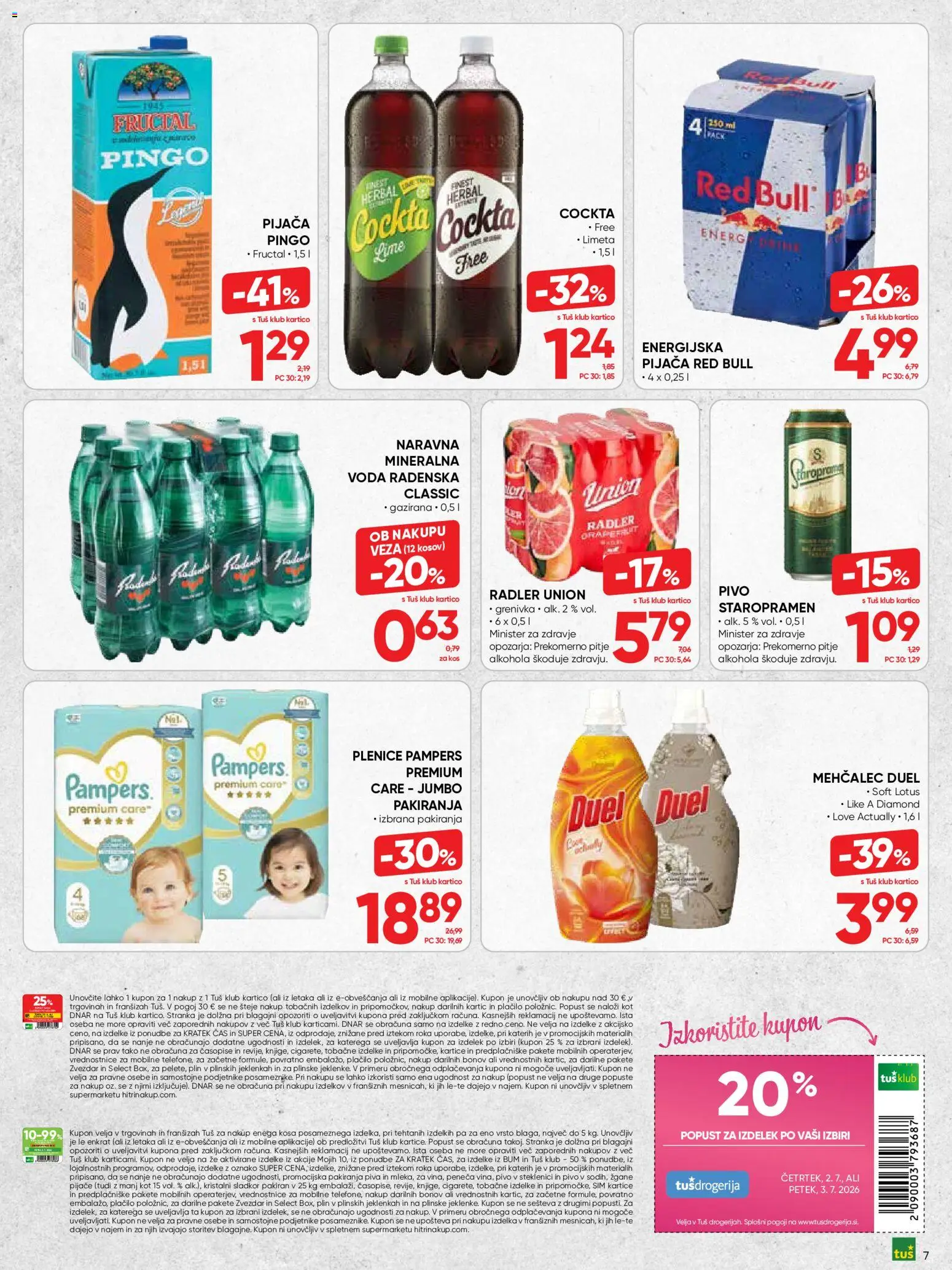 Novi Tuš katalog ponudbe – veljaven od 01.07.2026 | Stran: 7