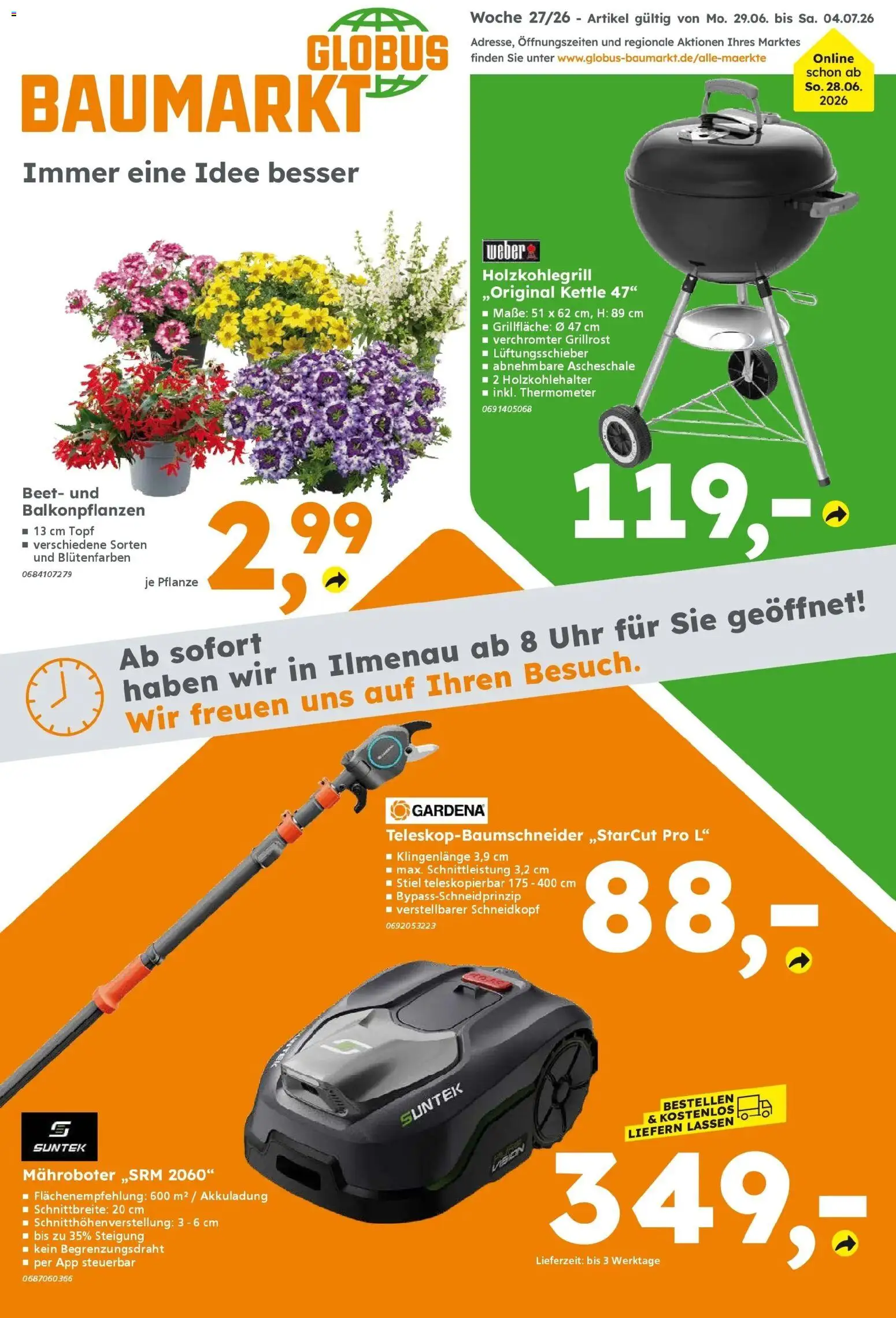 Globus Baumarkt - Globus Baumarkt: Wochenangebote – gültig ab 28.06.2026 | Seite: 1 | Produkte: Thermometer, Uhr