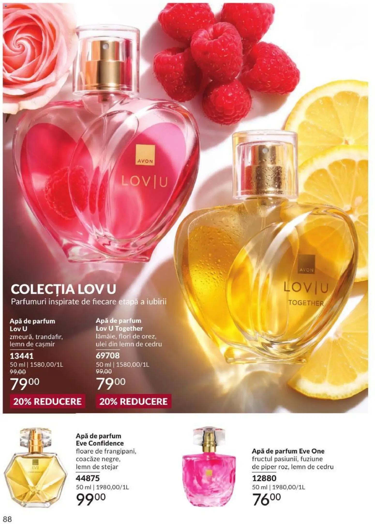 Noul catalog Avon – valabil de la 01.09.2026 | Pagină: 88 | Produse: Parfum, Ulei, Apă, Flori