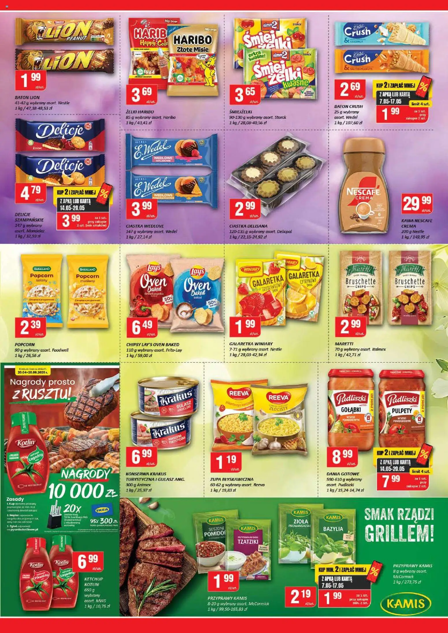 Chorten gazetka od 07.05.2026 | Strona: 3 | Produkty: Ketchup, Nescafe, Żelki, Popcorn