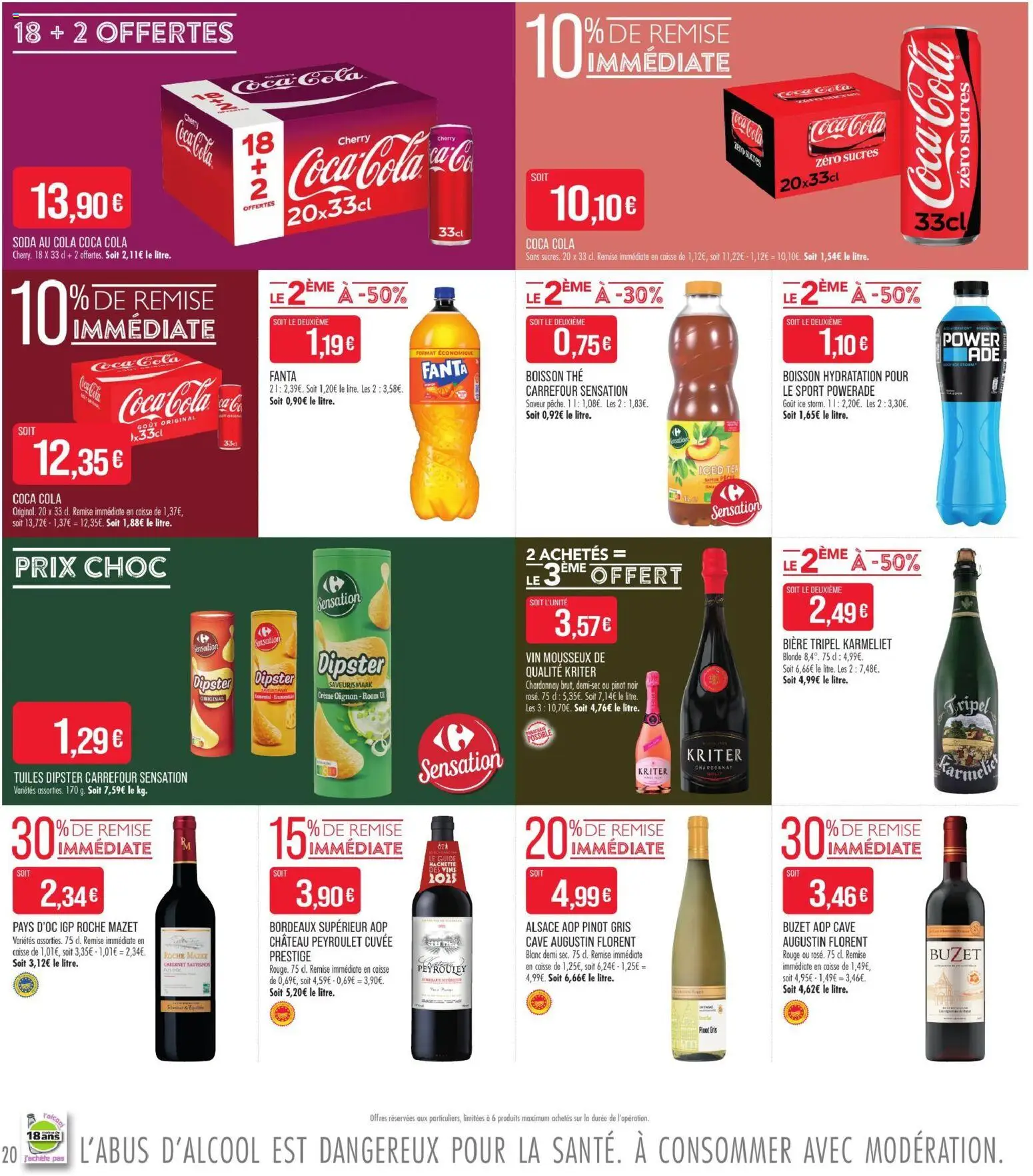 {H1} | Page: 20 | Produits: Pinot noir, Roche Mazet, Boisson, Bière