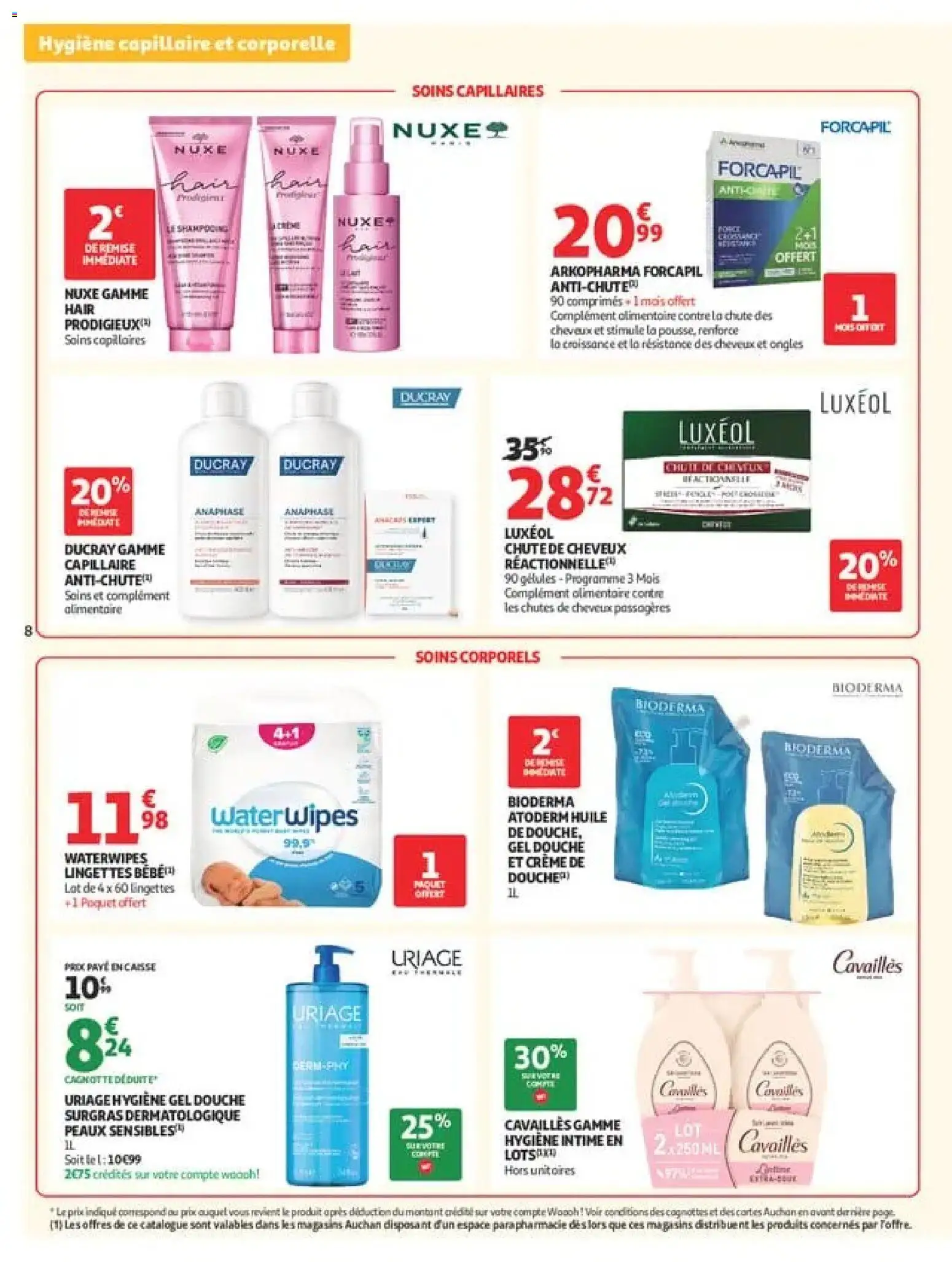 {H1} | Page: 10 | Produits: Gel douche, Hygiène, Huile, Crème