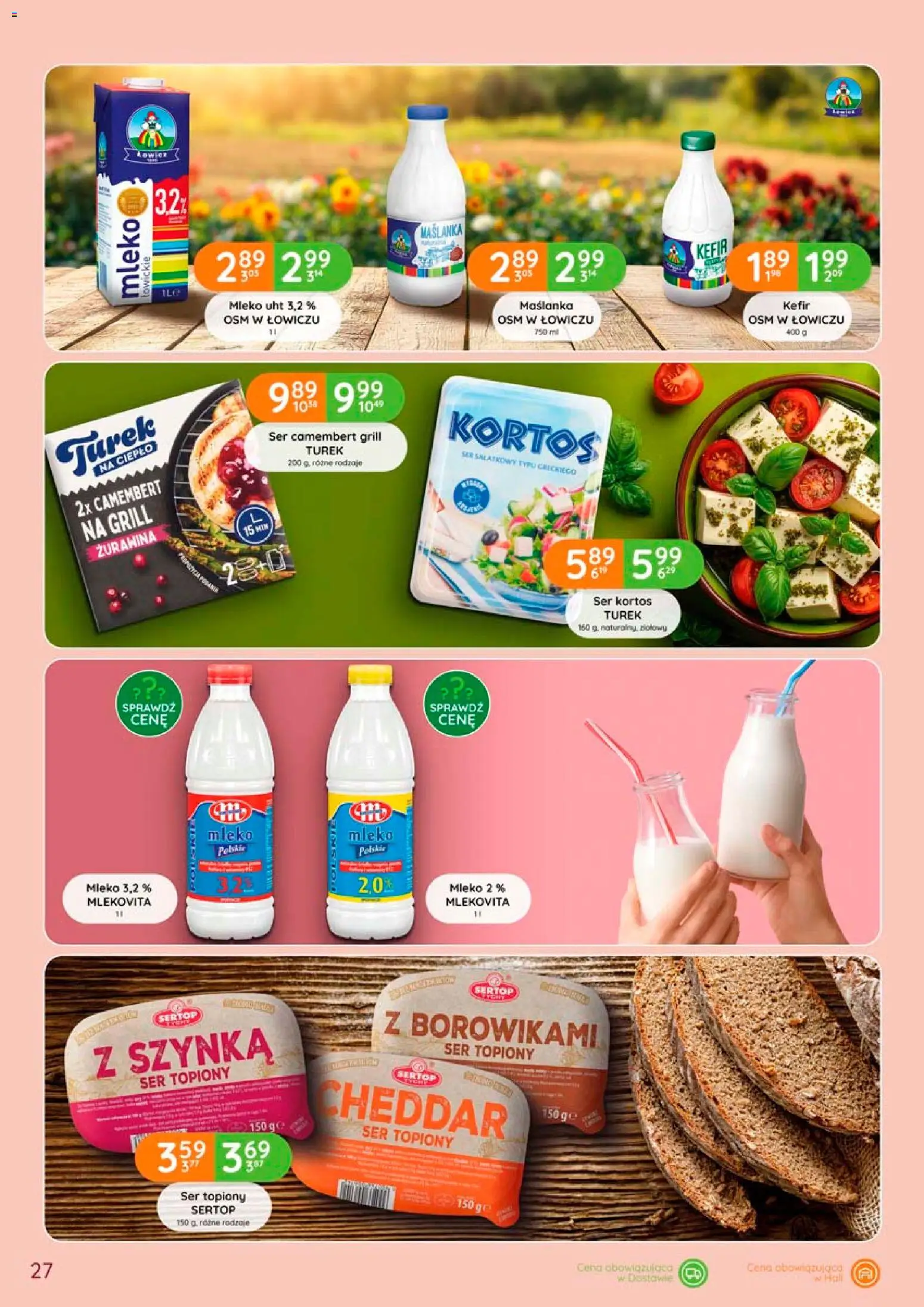 Eurocash gazetka od 28.05.2026 | Strona: 27 | Produkty: Ser topiony, Grill, Camembert, Mleko