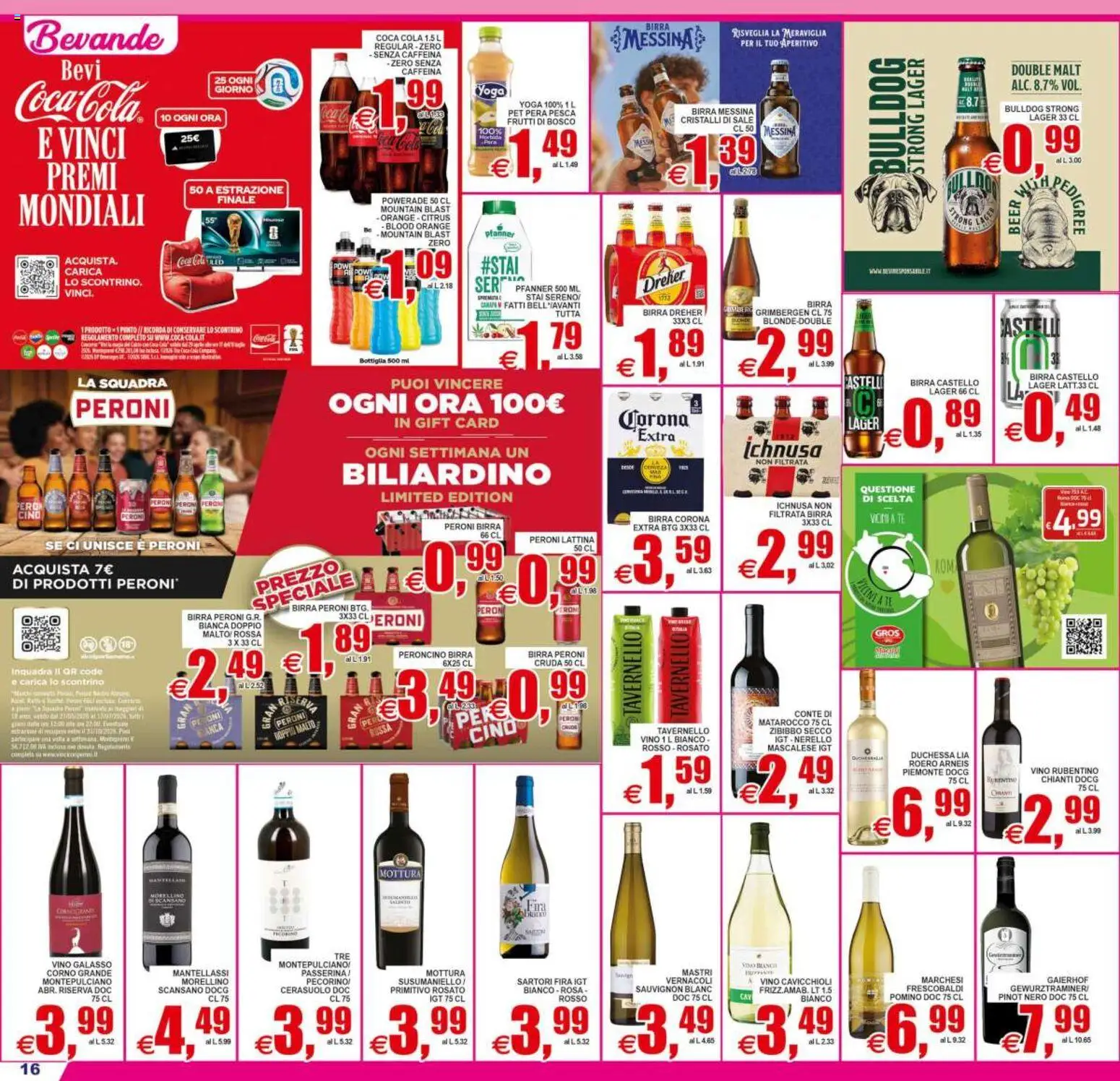 Volantino Pewex del 19/06/2026 | Pagina: 16 | Prodotti: Birra, Birra messina, Pastelli, Bottiglia